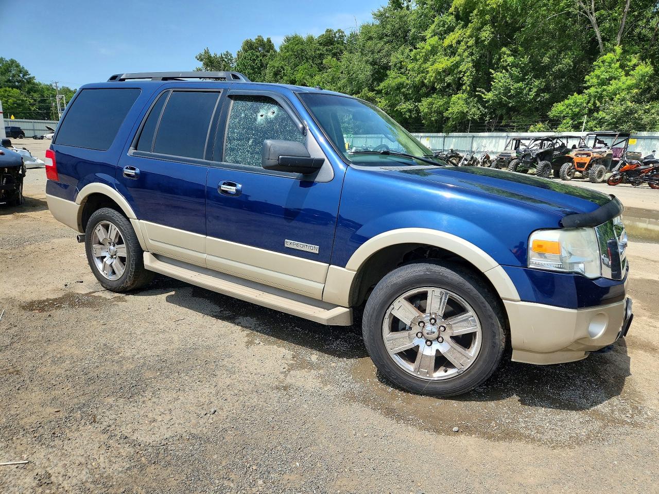 2008 Ford Expedition Eddie Bauer Blue vin: 1FMFU175X8LA62565