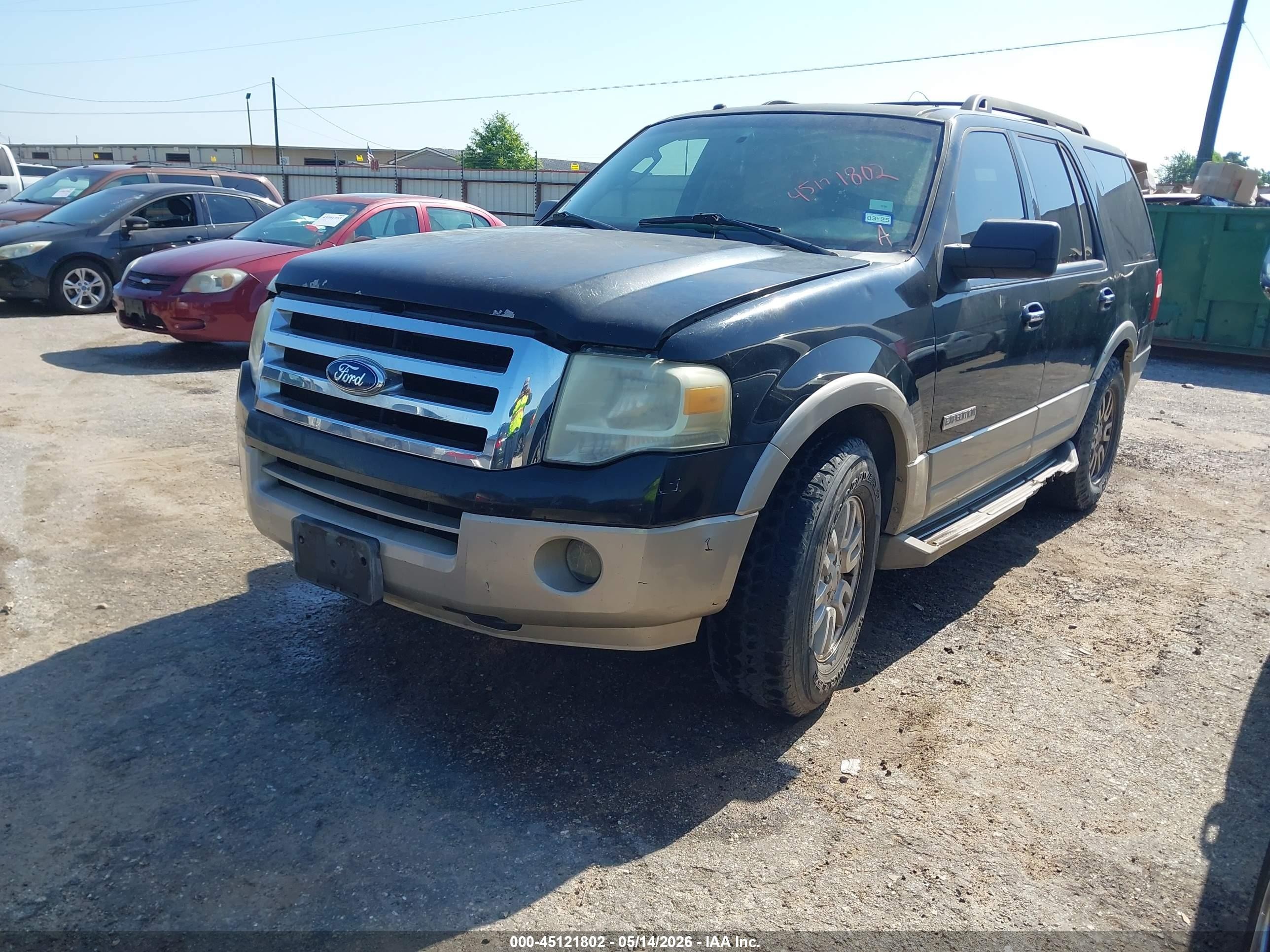 2008 Ford Expedition Eddie Bauer/king Ranch Black vin: 1FMFU175X8LA85327