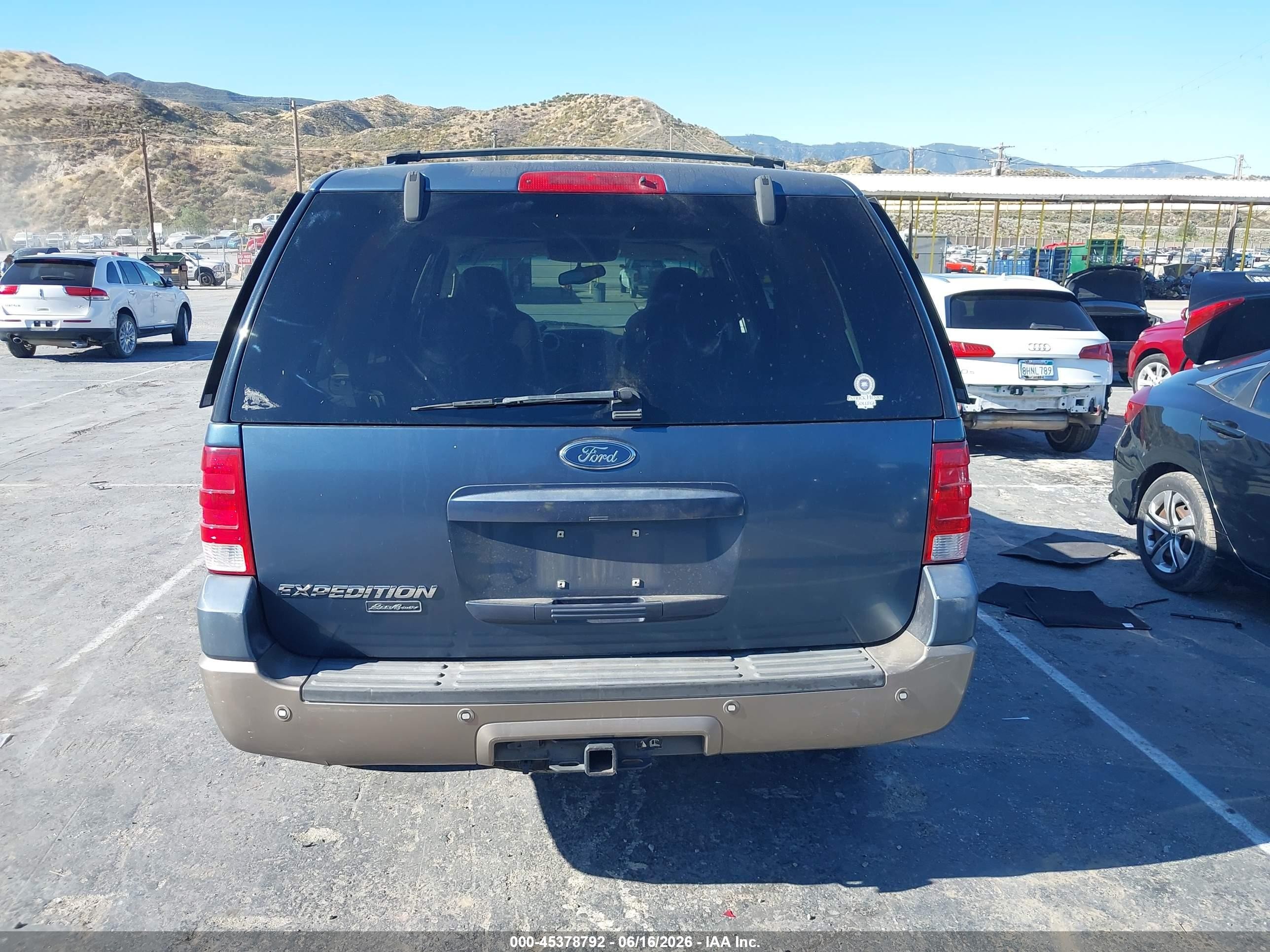 2003 Ford Expedition Eddie Bauer Синий vin: 1FMFU17L13LB82519