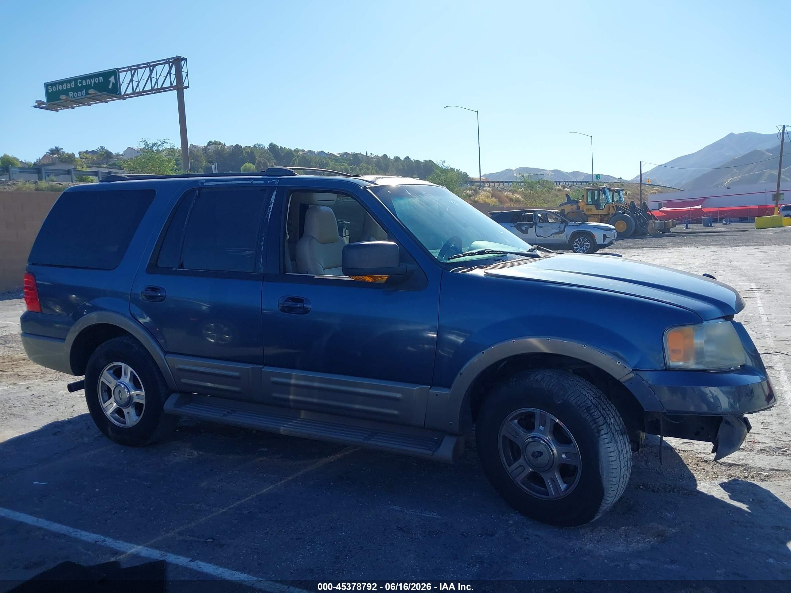 2003 Ford Expedition Eddie Bauer Синий vin: 1FMFU17L13LB82519