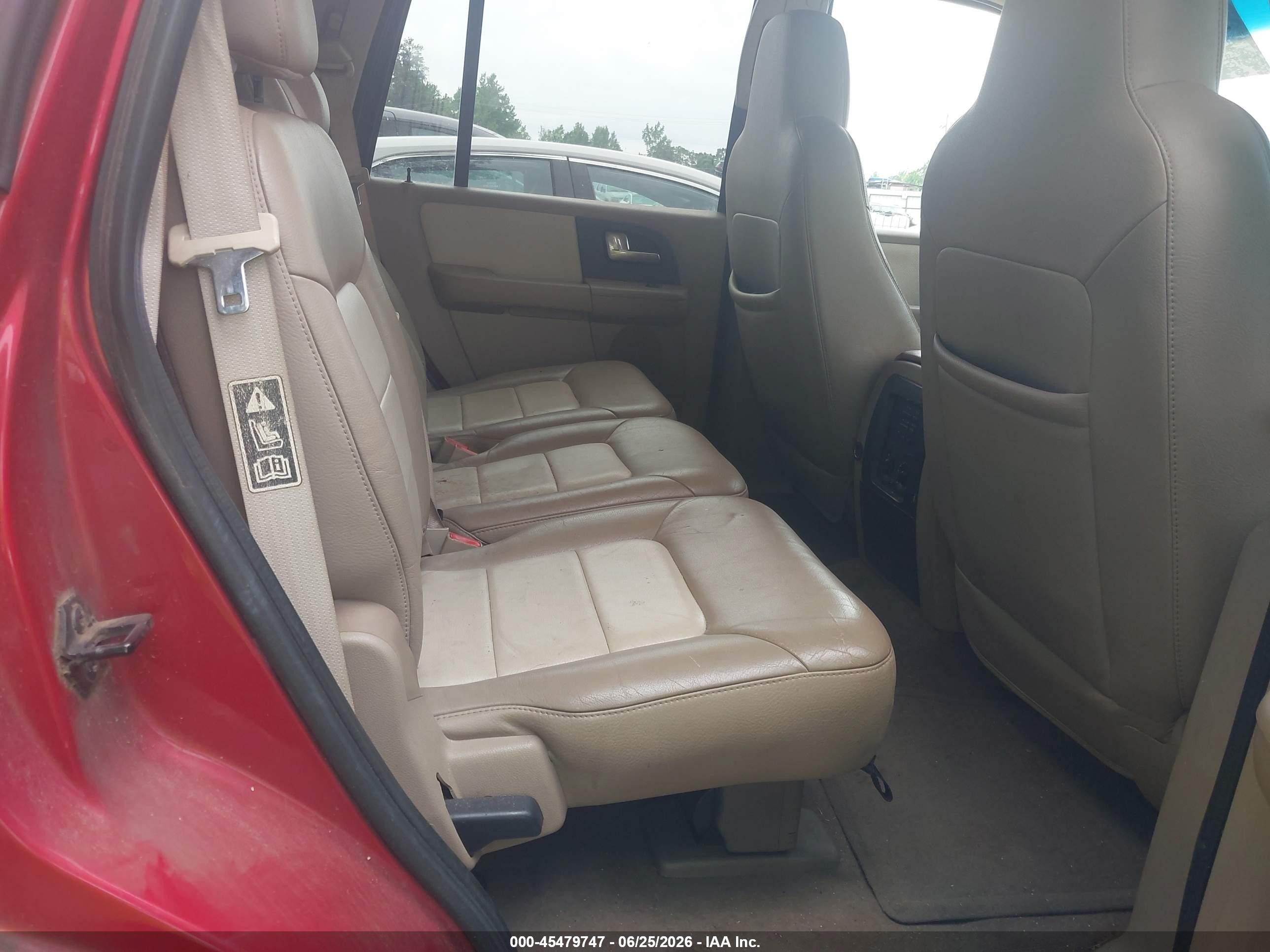 2003 Ford Expedition Eddie Bauer Red vin: 1FMFU17L23LA55973