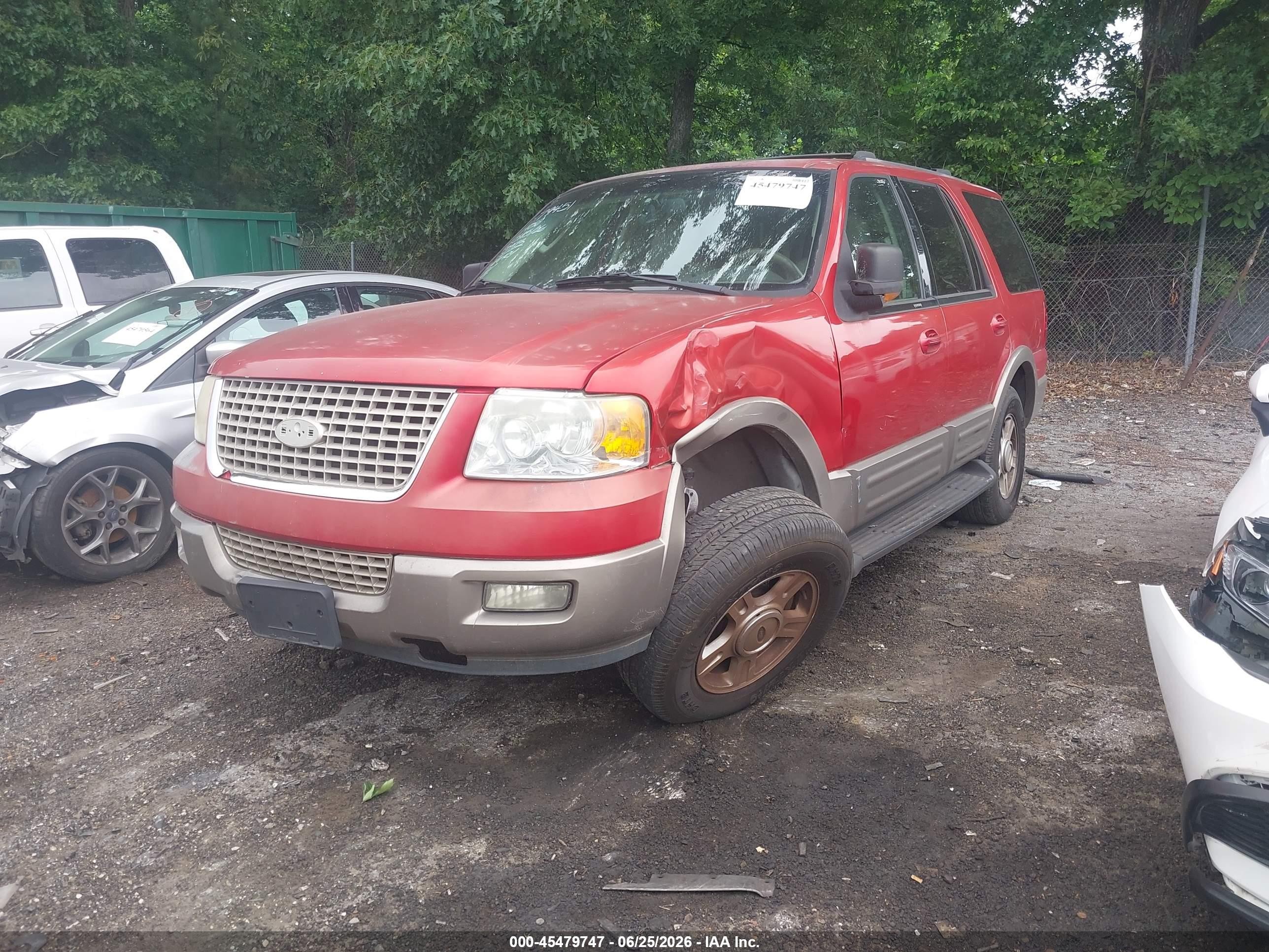 2003 Ford Expedition Eddie Bauer Red vin: 1FMFU17L23LA55973