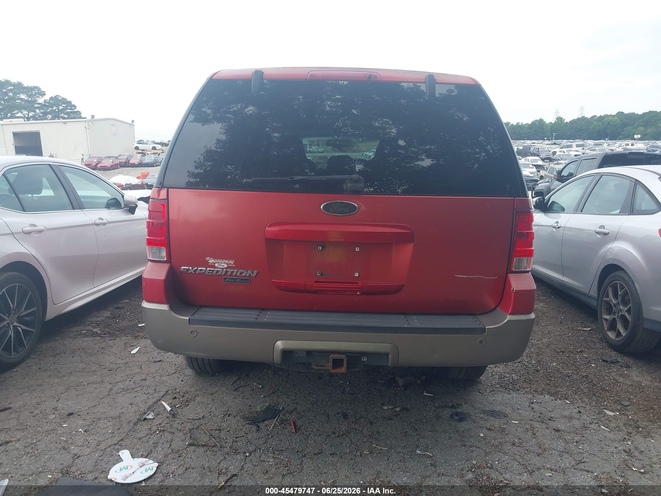 2003 Ford Expedition Eddie Bauer Red vin: 1FMFU17L23LA55973