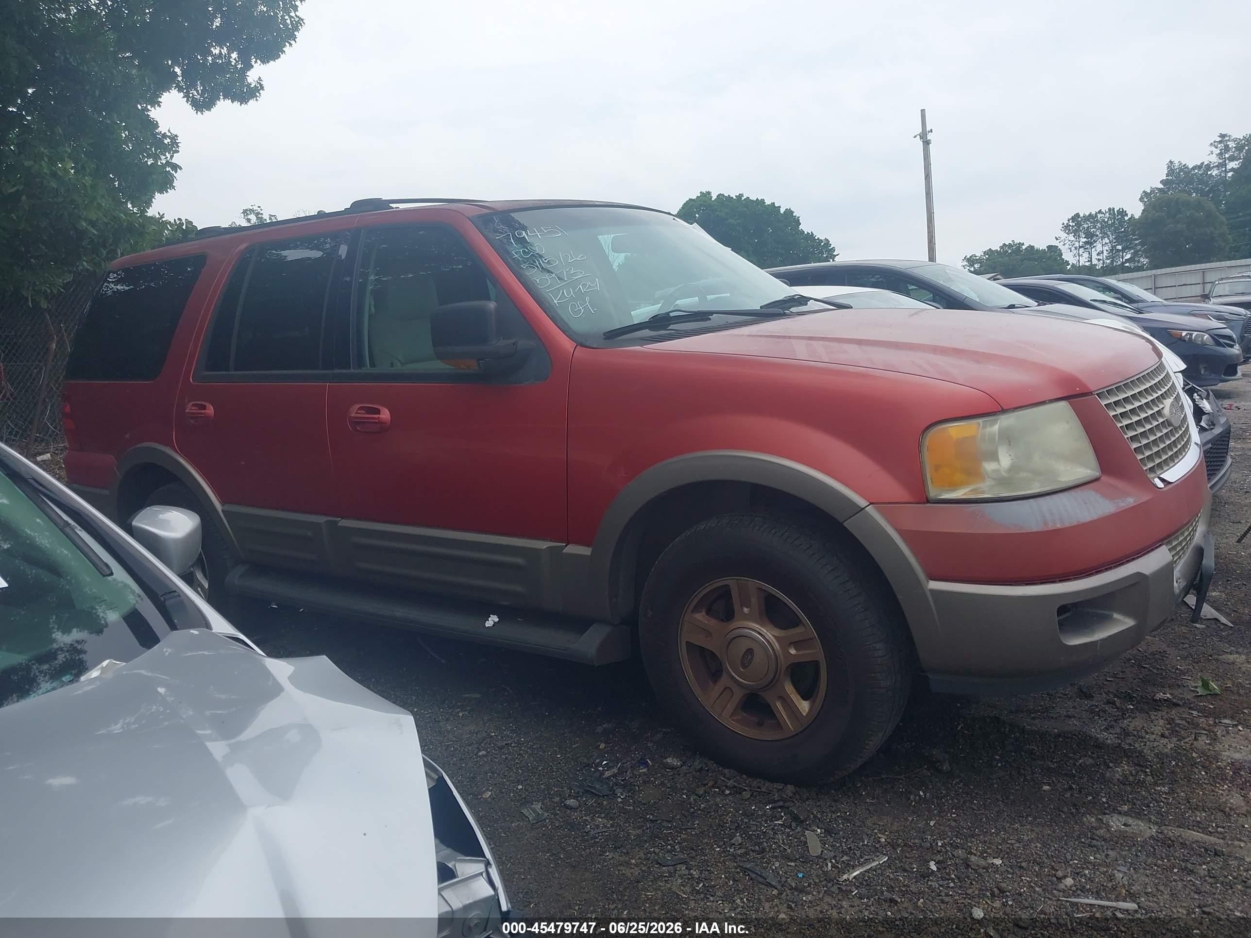 2003 Ford Expedition Eddie Bauer Red vin: 1FMFU17L23LA55973