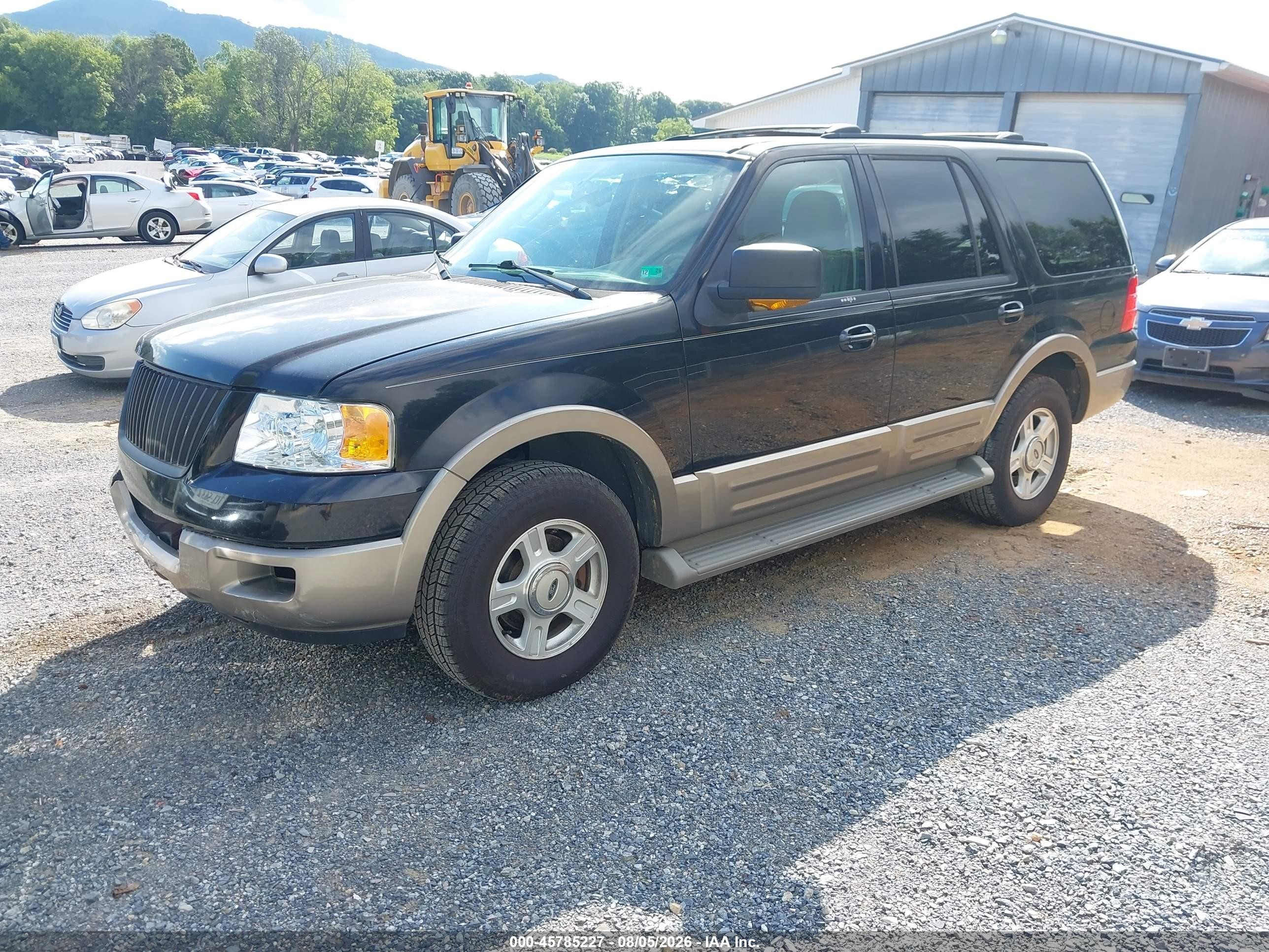 2003 Ford Expedition Eddie Bauer Black vin: 1FMFU17L23LC40976