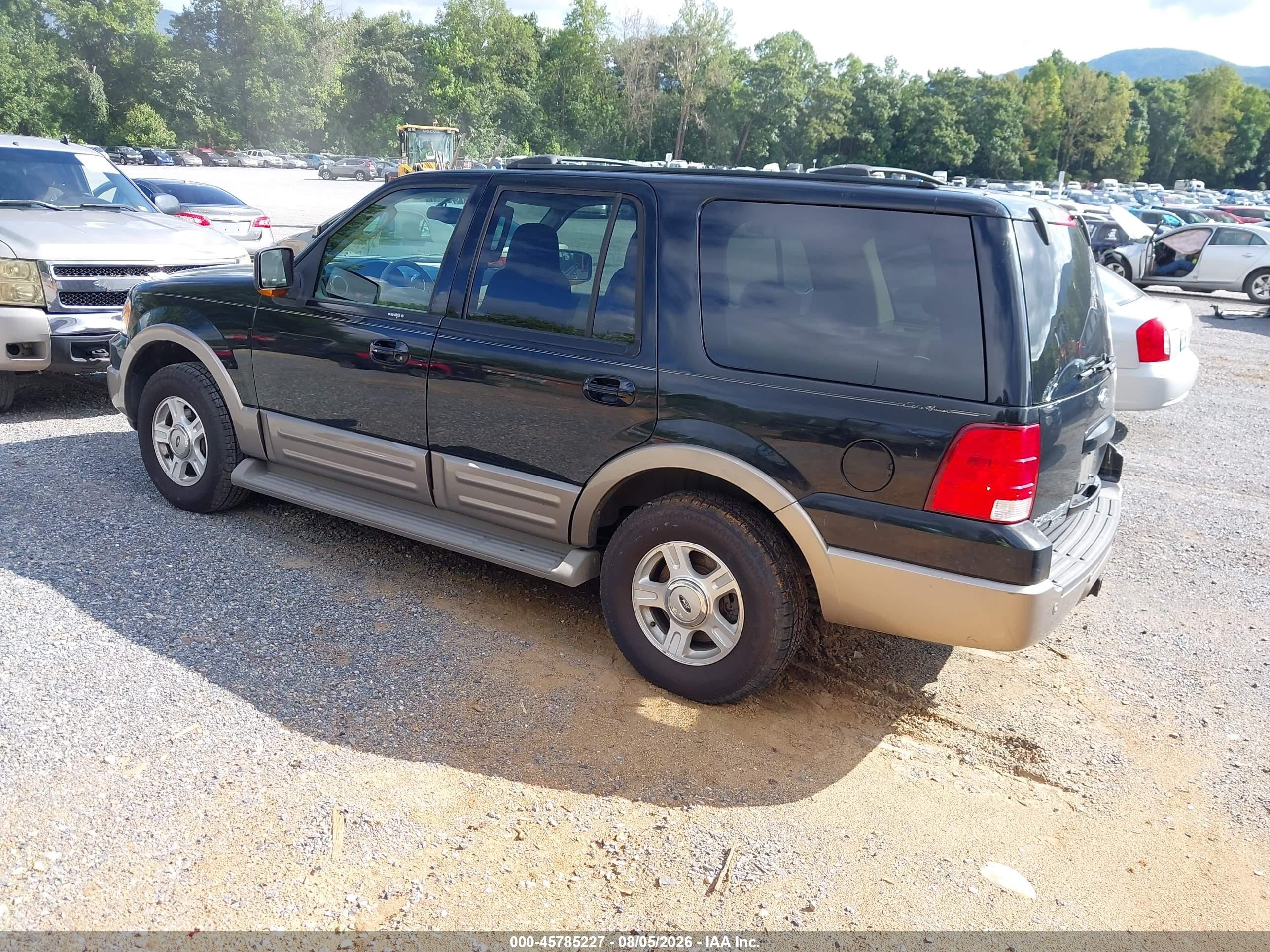 2003 Ford Expedition Eddie Bauer Black vin: 1FMFU17L23LC40976
