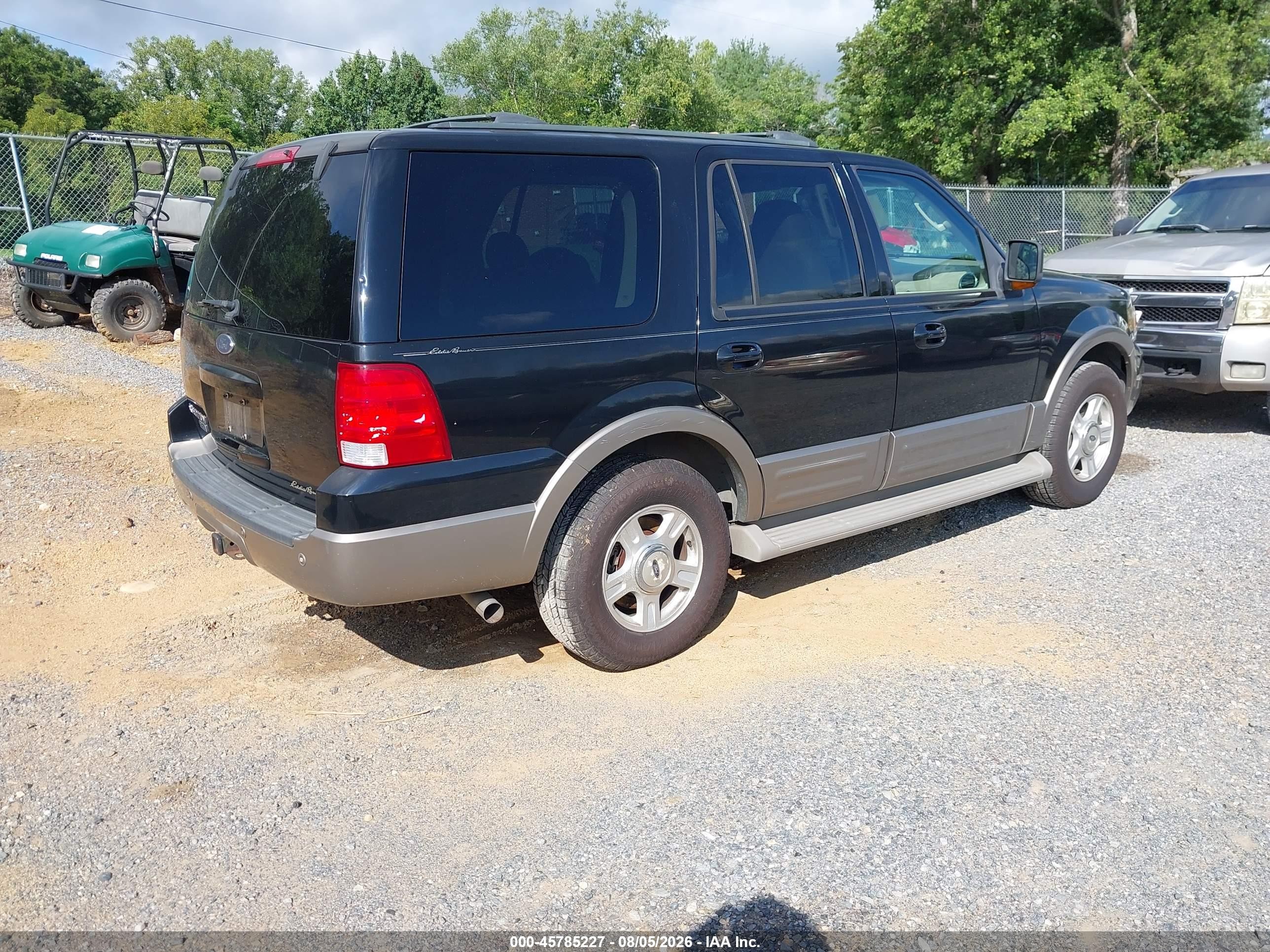 2003 Ford Expedition Eddie Bauer Black vin: 1FMFU17L23LC40976