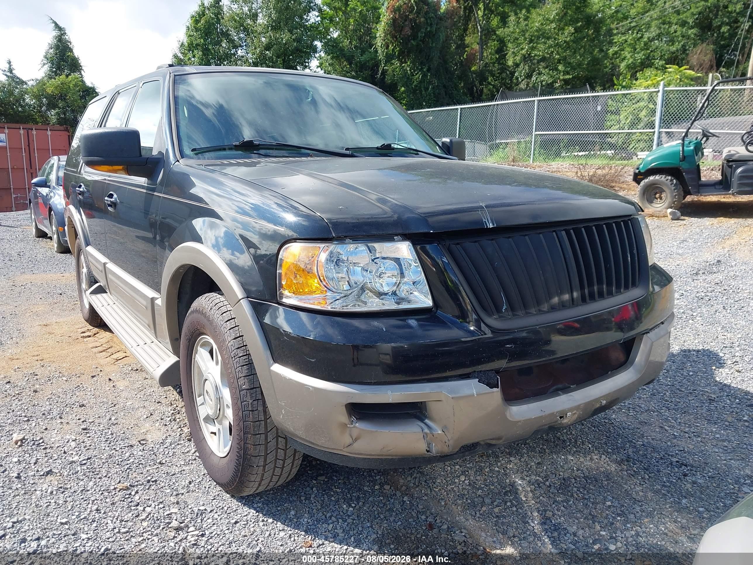 2003 Ford Expedition Eddie Bauer Black vin: 1FMFU17L23LC40976