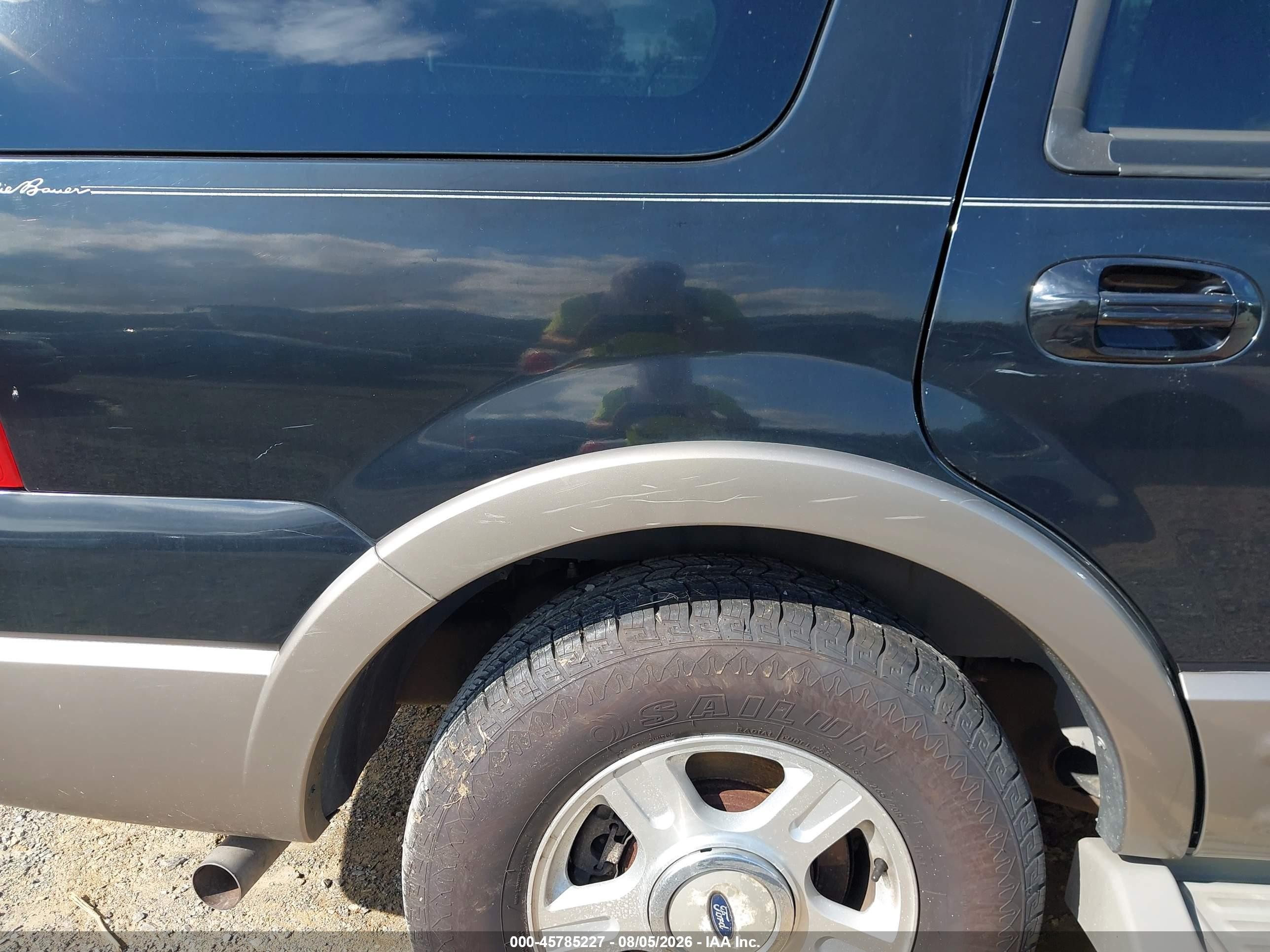2003 Ford Expedition Eddie Bauer Black vin: 1FMFU17L23LC40976
