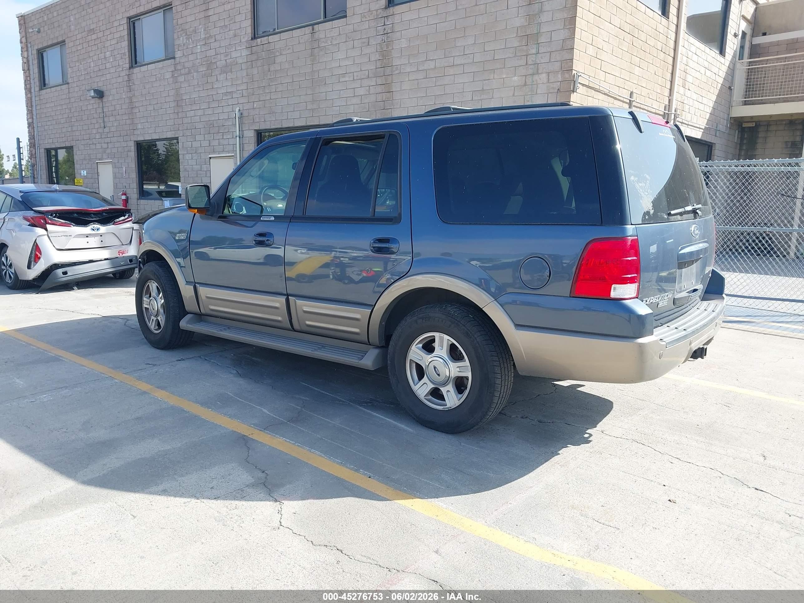 2003 Ford Expedition Eddie Bauer Blue vin: 1FMFU17L53LB64444
