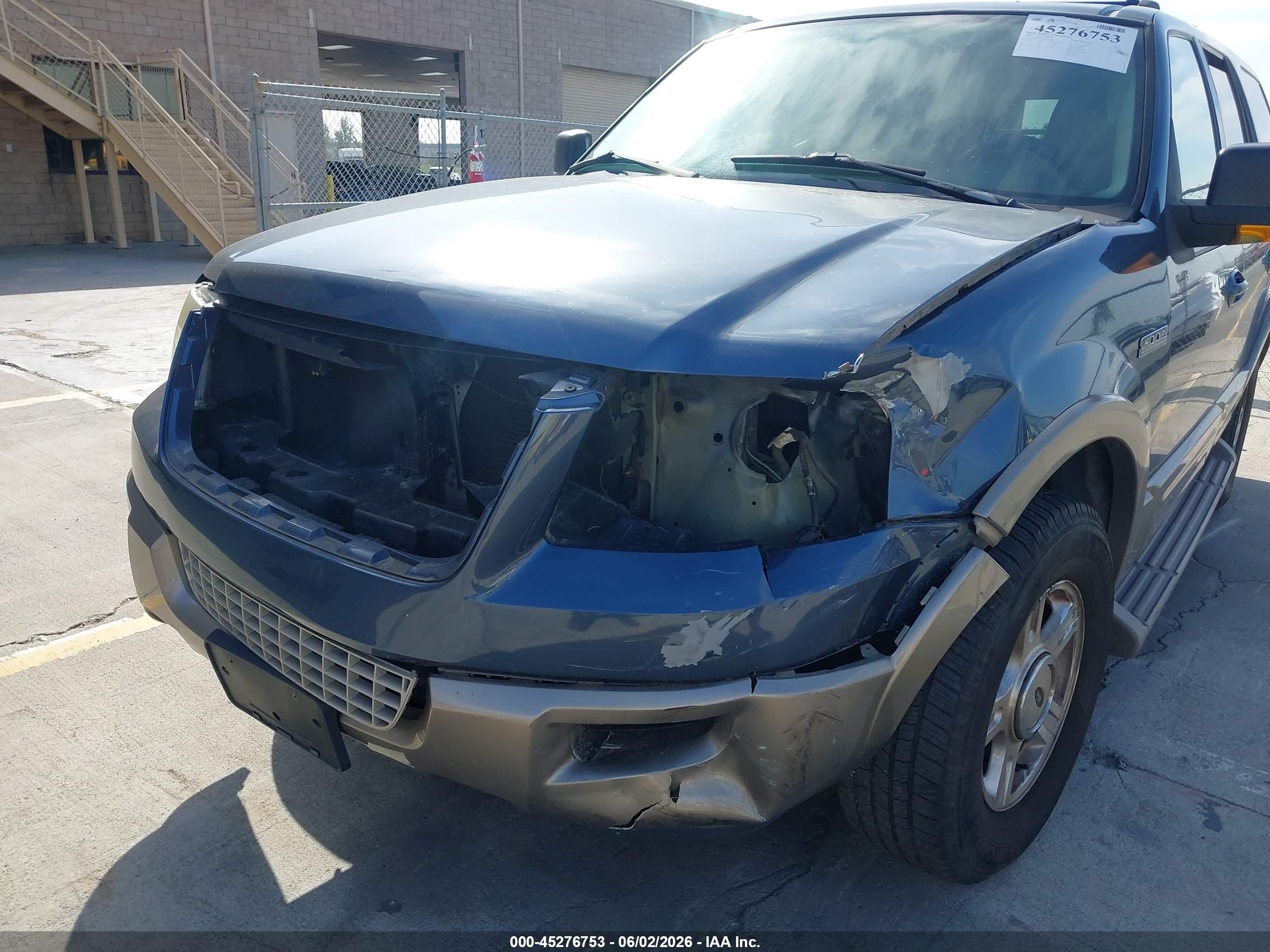 2003 Ford Expedition Eddie Bauer Blue vin: 1FMFU17L53LB64444