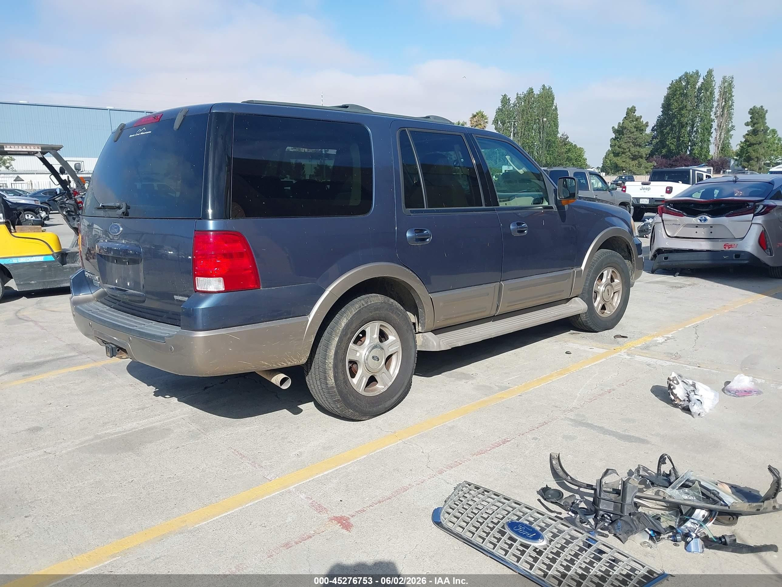 2003 Ford Expedition Eddie Bauer Blue vin: 1FMFU17L53LB64444
