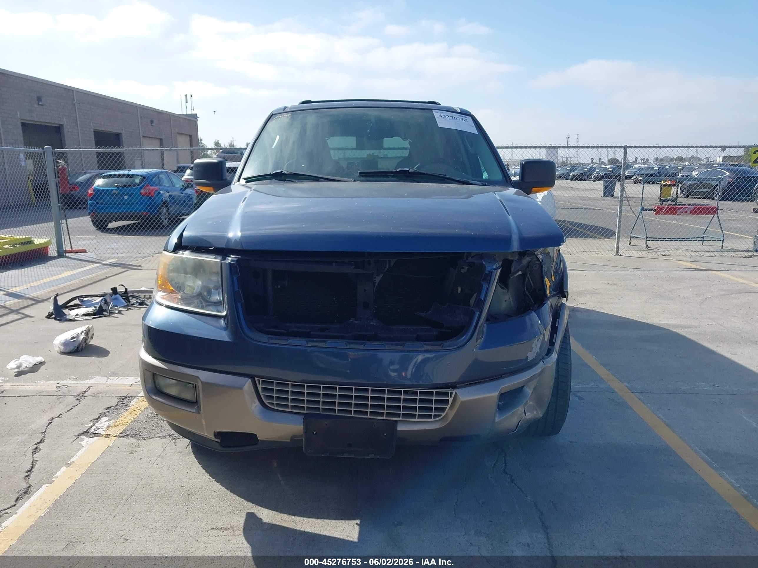 2003 Ford Expedition Eddie Bauer Blue vin: 1FMFU17L53LB64444