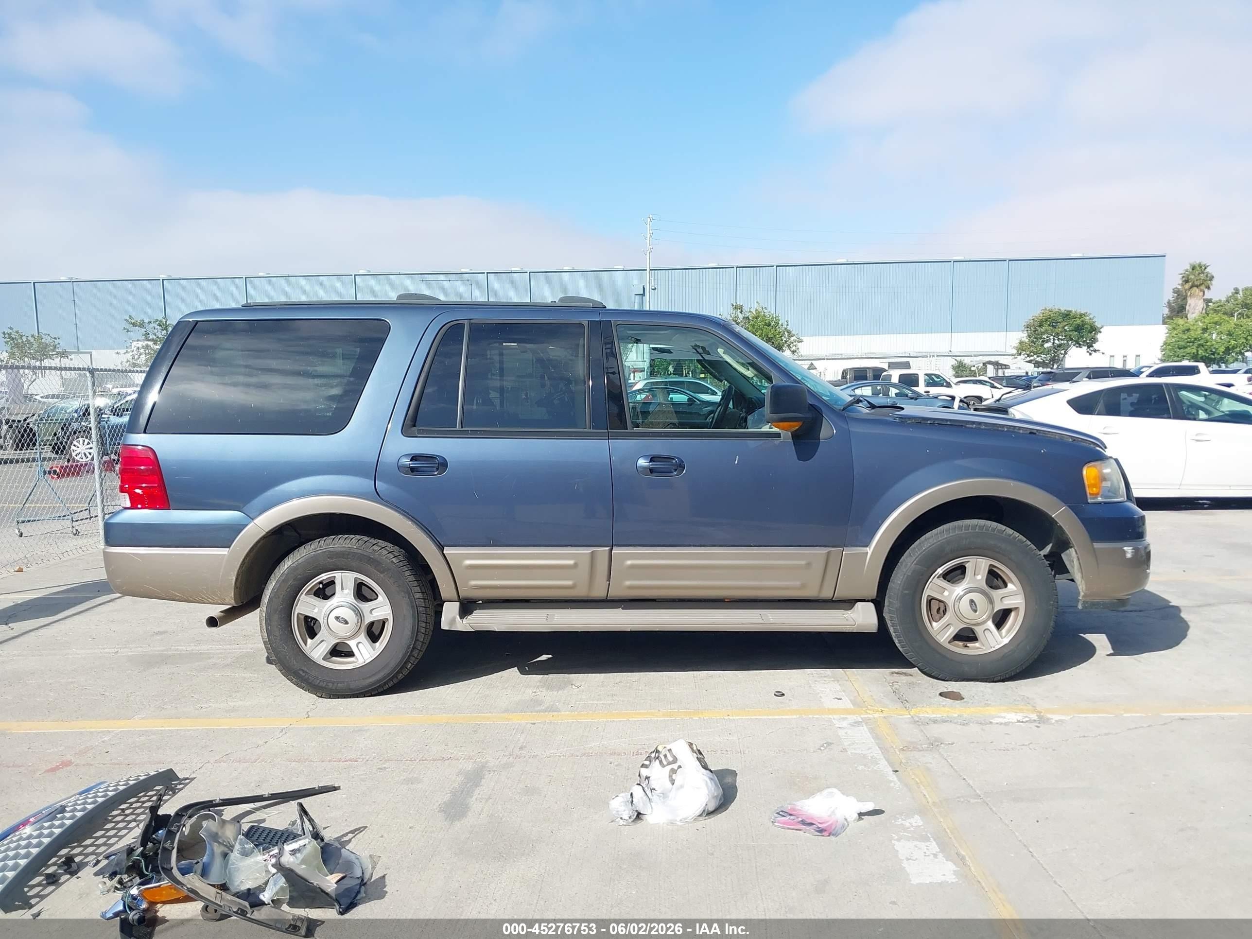 2003 Ford Expedition Eddie Bauer Blue vin: 1FMFU17L53LB64444