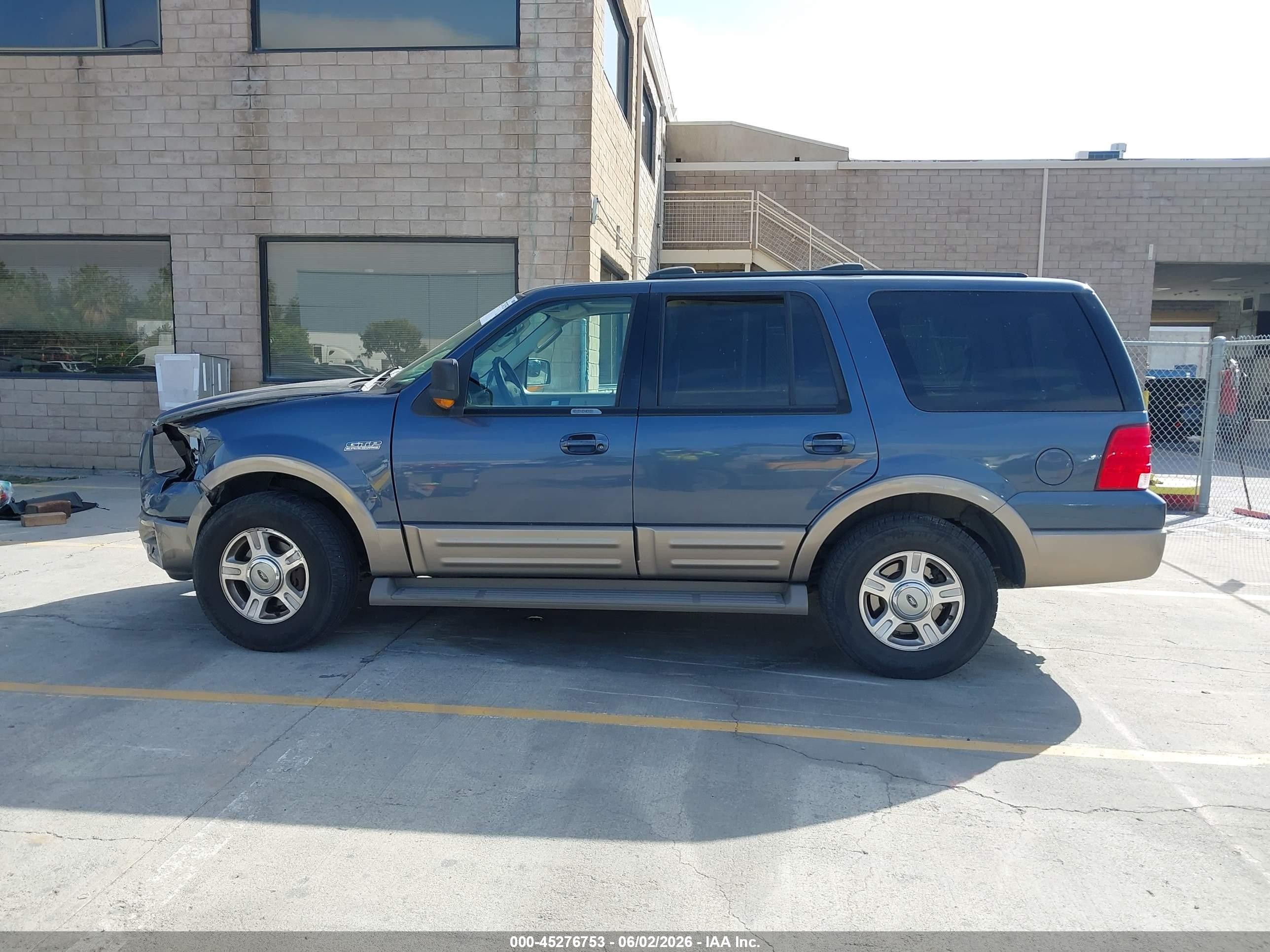 2003 Ford Expedition Eddie Bauer Blue vin: 1FMFU17L53LB64444