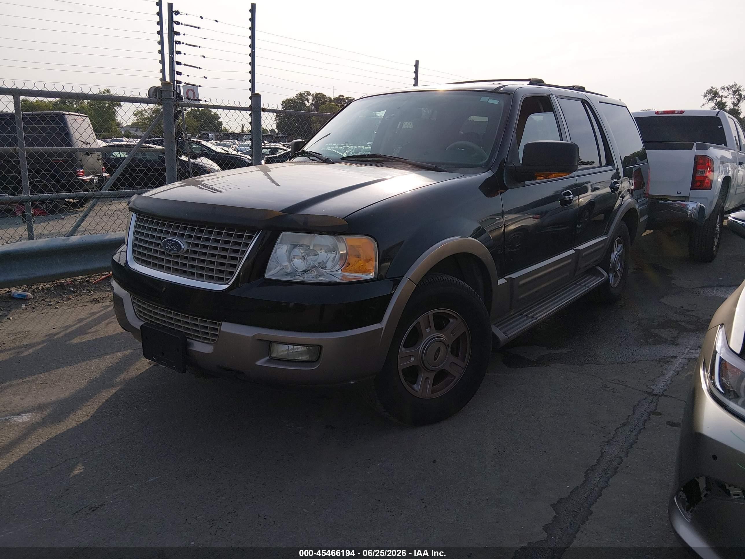 2003 Ford Expedition Eddie Bauer Black vin: 1FMFU17L53LB99131