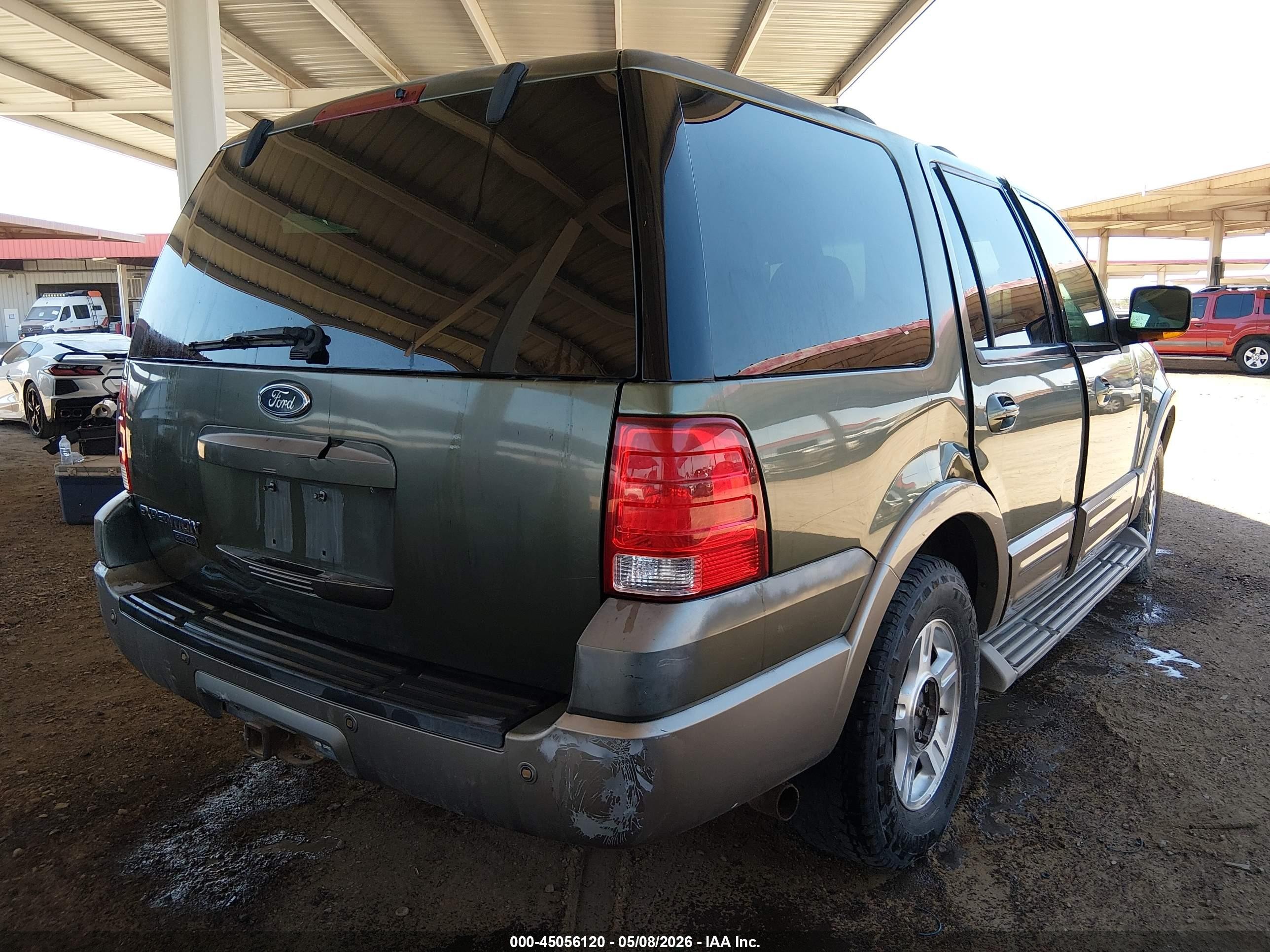 2003 Ford Expedition Eddie Bauer Green vin: 1FMFU17L73LC55778