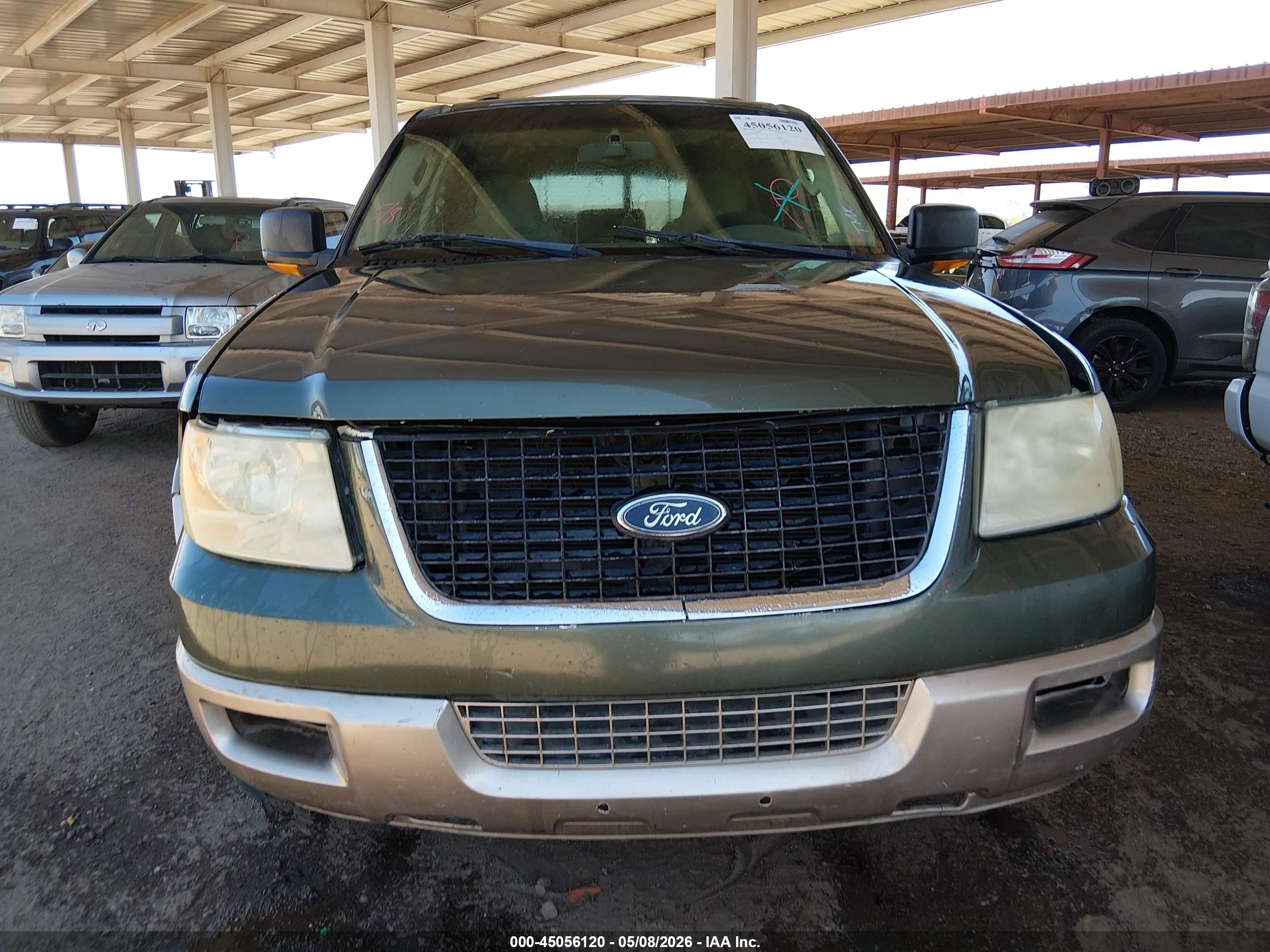 2003 Ford Expedition Eddie Bauer Green vin: 1FMFU17L73LC55778