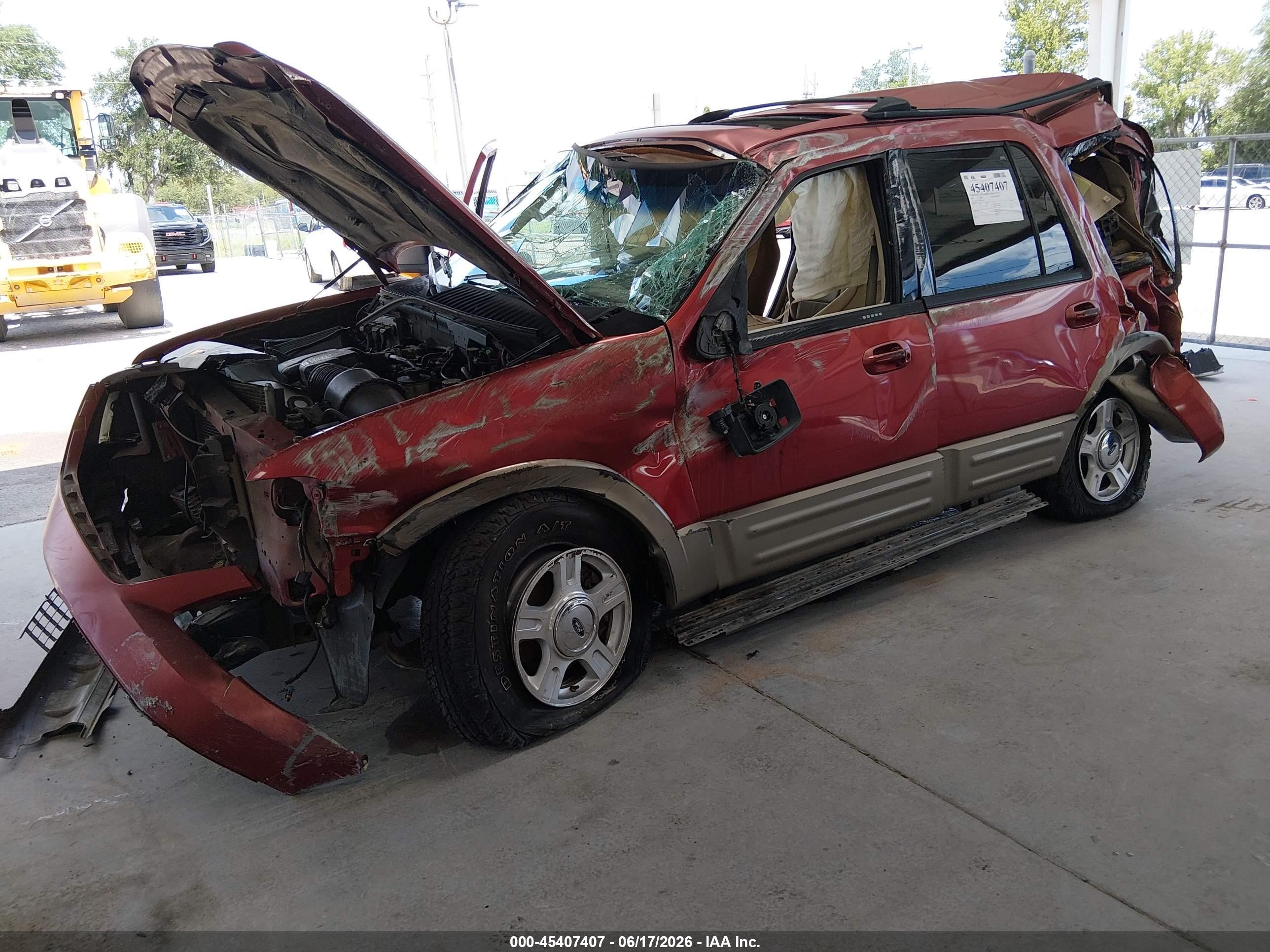 2004 Ford Expedition Eddie Bauer Burgundy vin: 1FMFU17L84LB16938