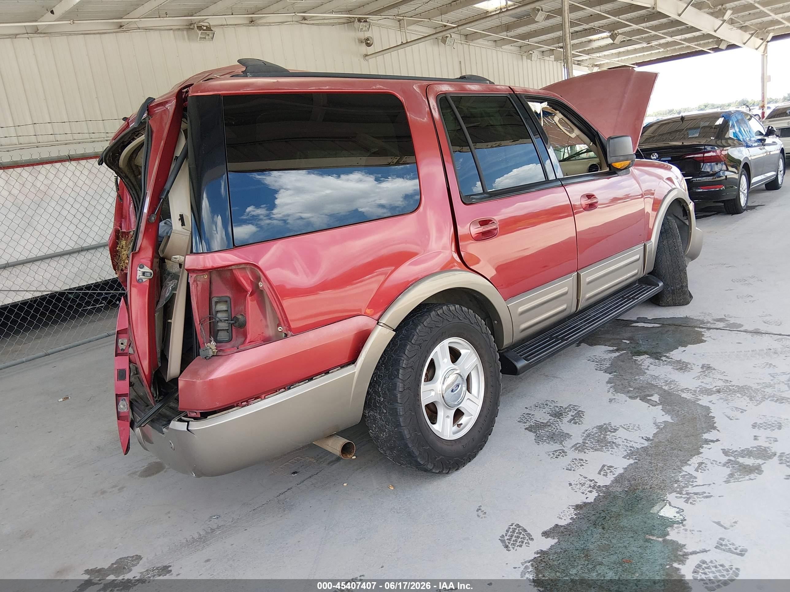 2004 Ford Expedition Eddie Bauer Burgundy vin: 1FMFU17L84LB16938