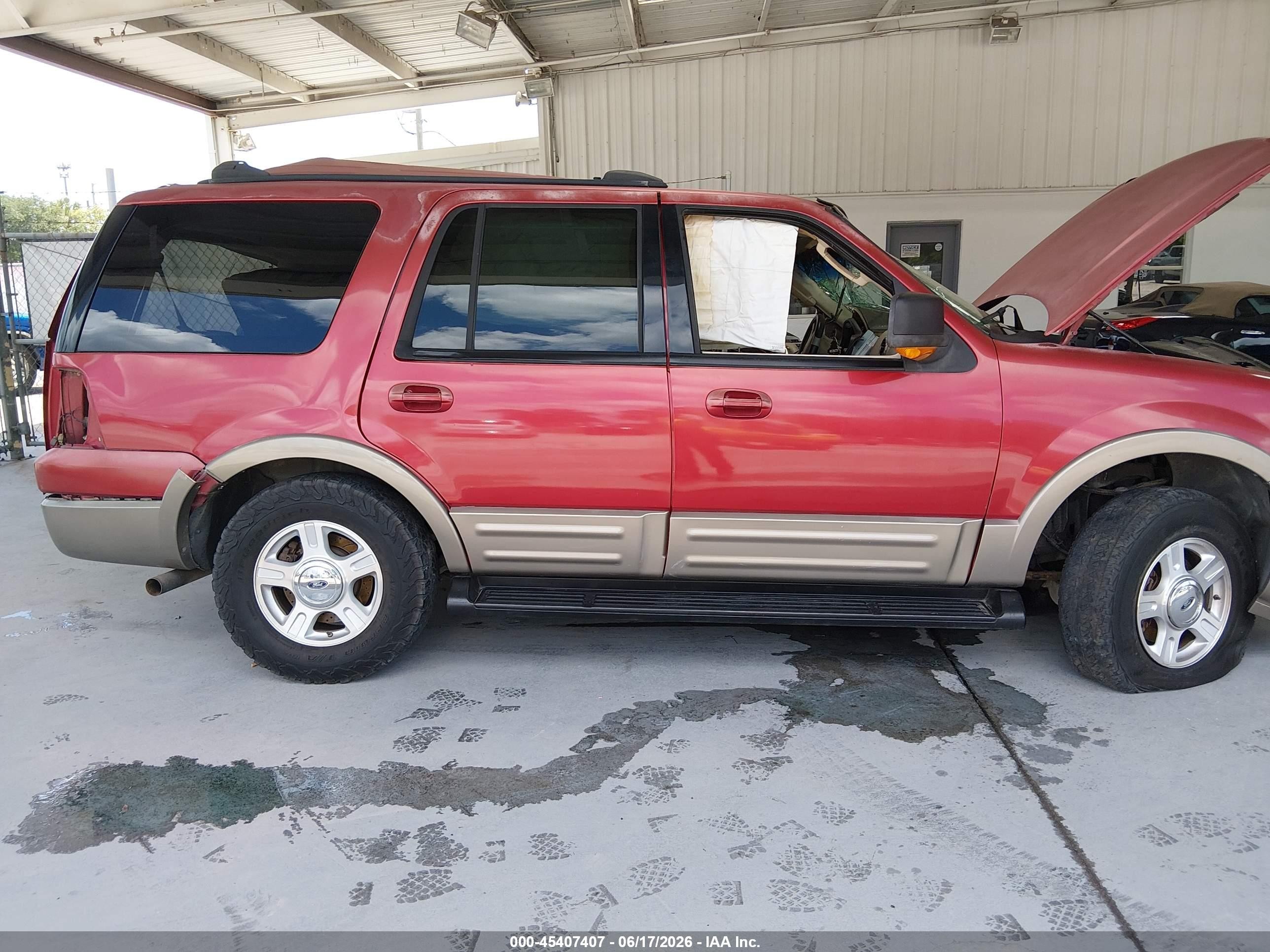 2004 Ford Expedition Eddie Bauer Burgundy vin: 1FMFU17L84LB16938