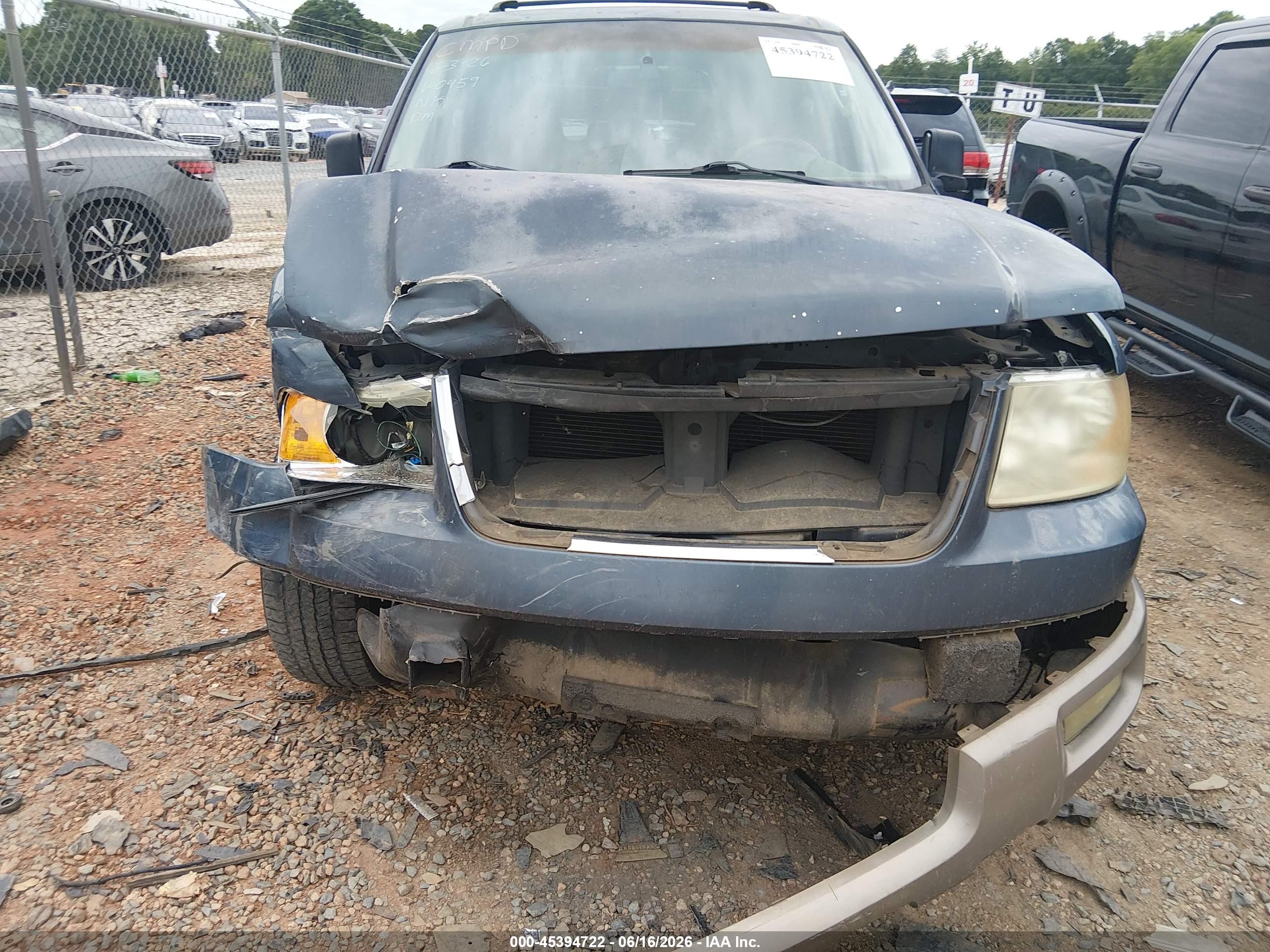 2003 Ford Expedition Eddie Bauer Blue vin: 1FMFU17L93LA90459