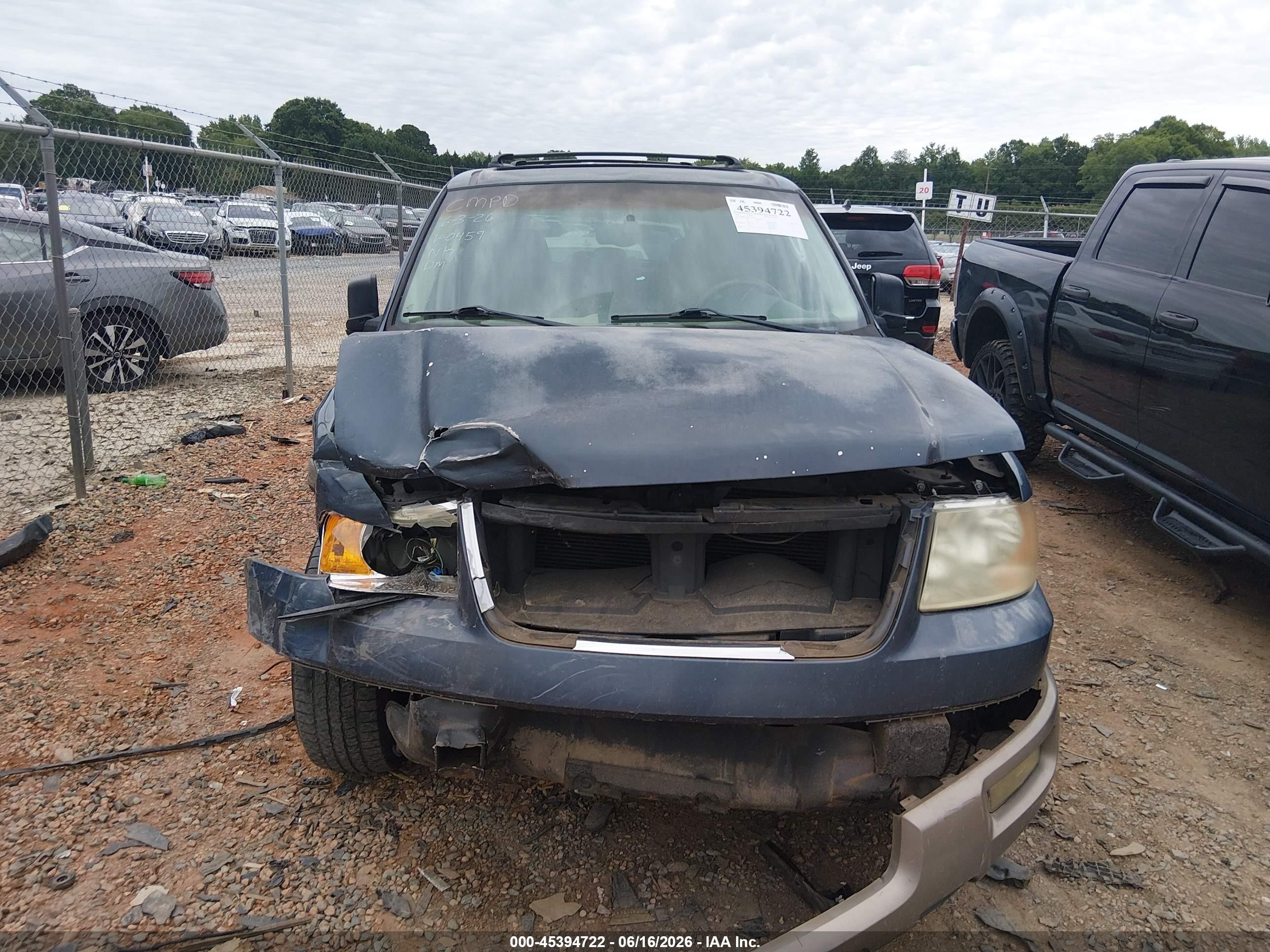 2003 Ford Expedition Eddie Bauer Blue vin: 1FMFU17L93LA90459