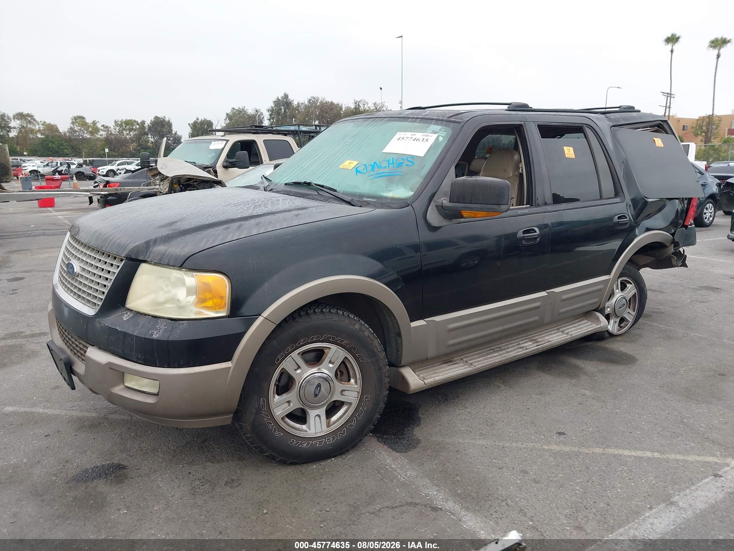2004 Ford Expedition Eddie Bauer Dark Blue vin: 1FMFU17L94LB77621