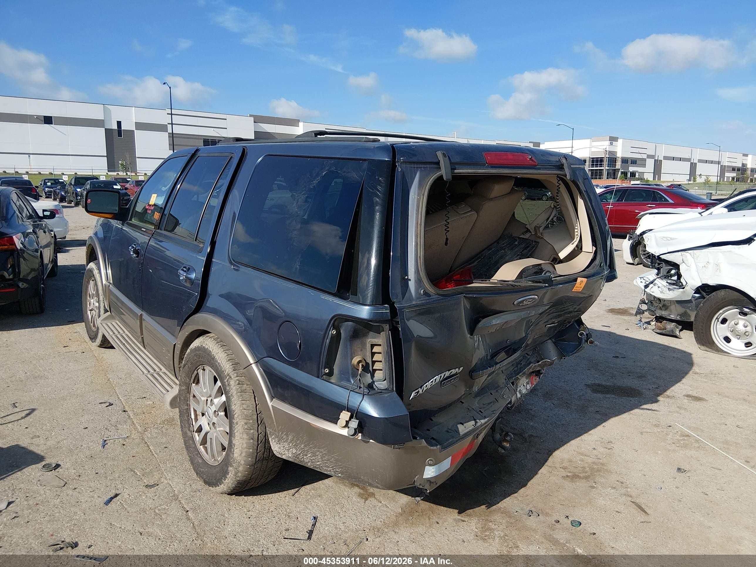 2004 Ford Expedition Eddie Bauer Blue vin: 1FMFU17LX4LB74212