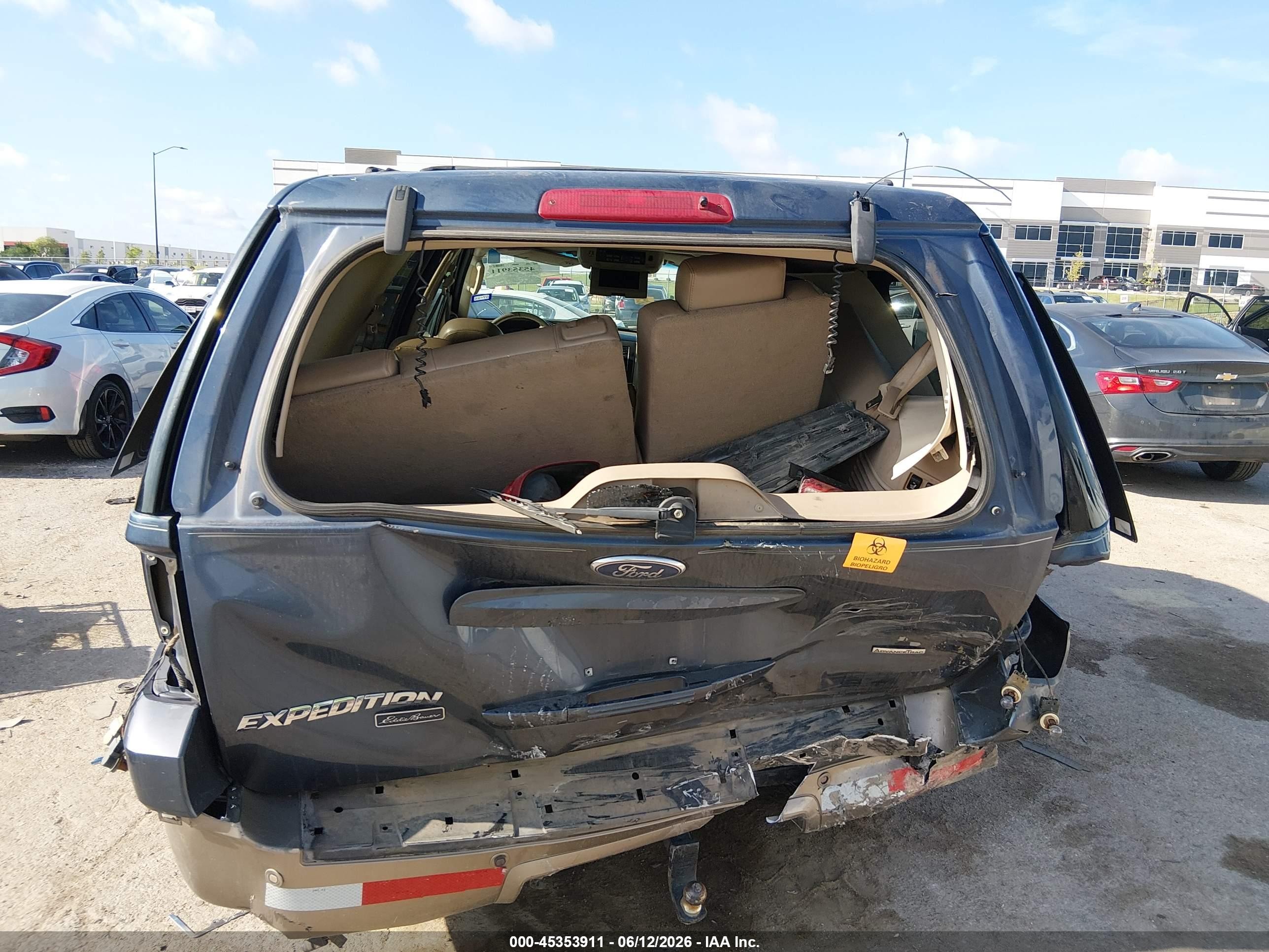 2004 Ford Expedition Eddie Bauer Blue vin: 1FMFU17LX4LB74212