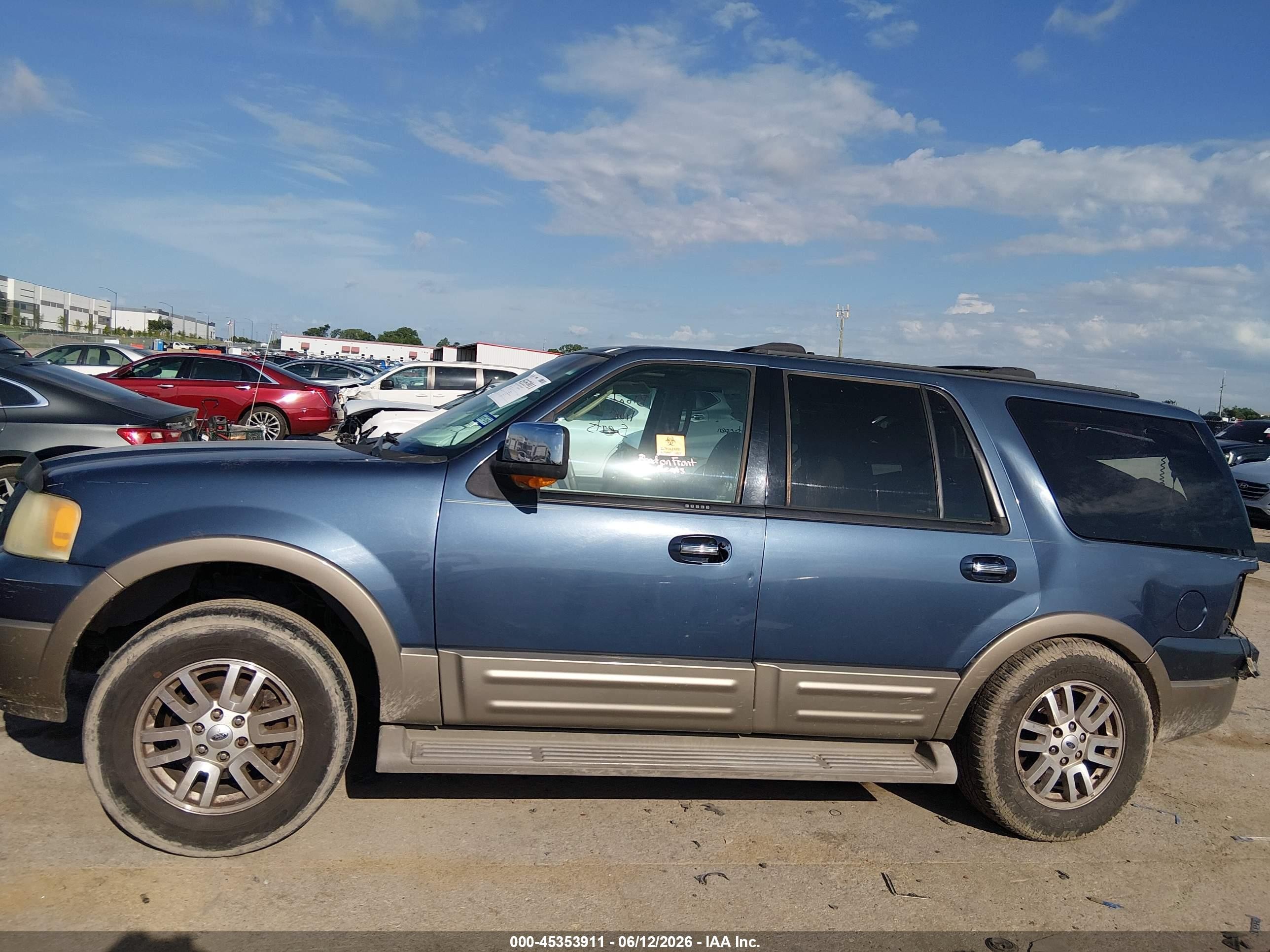 2004 Ford Expedition Eddie Bauer Blue vin: 1FMFU17LX4LB74212