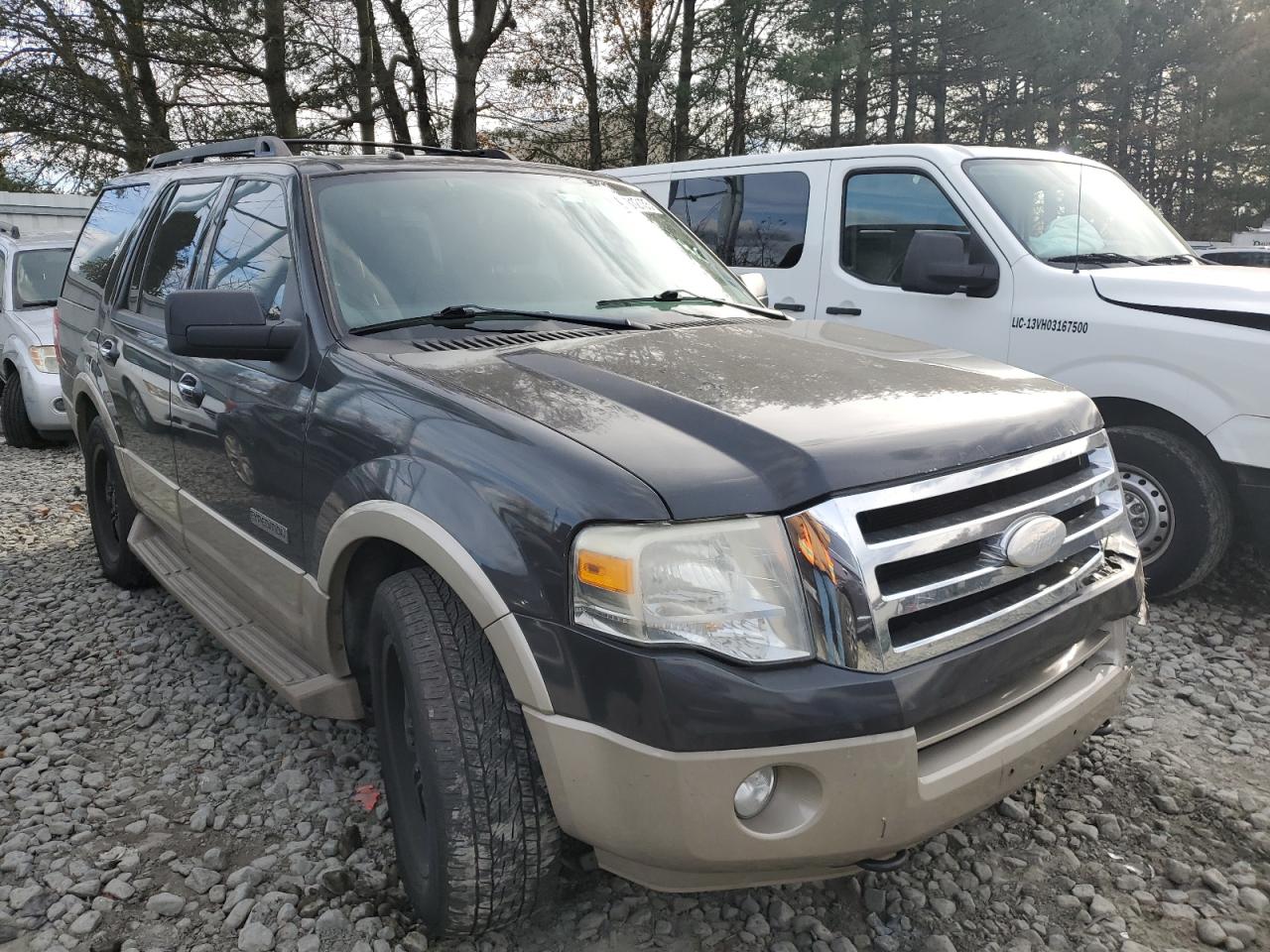 2007 Ford Expedition Eddie Bauer Gray vin: 1FMFU18517LA82443