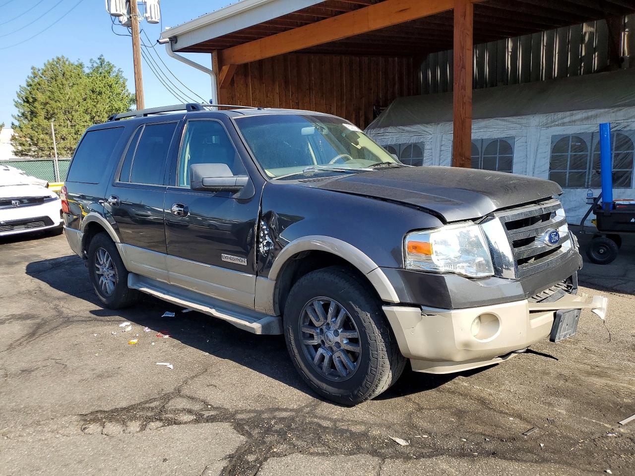 2007 Ford Expedition Eddie Bauer Gray vin: 1FMFU18527LA62282