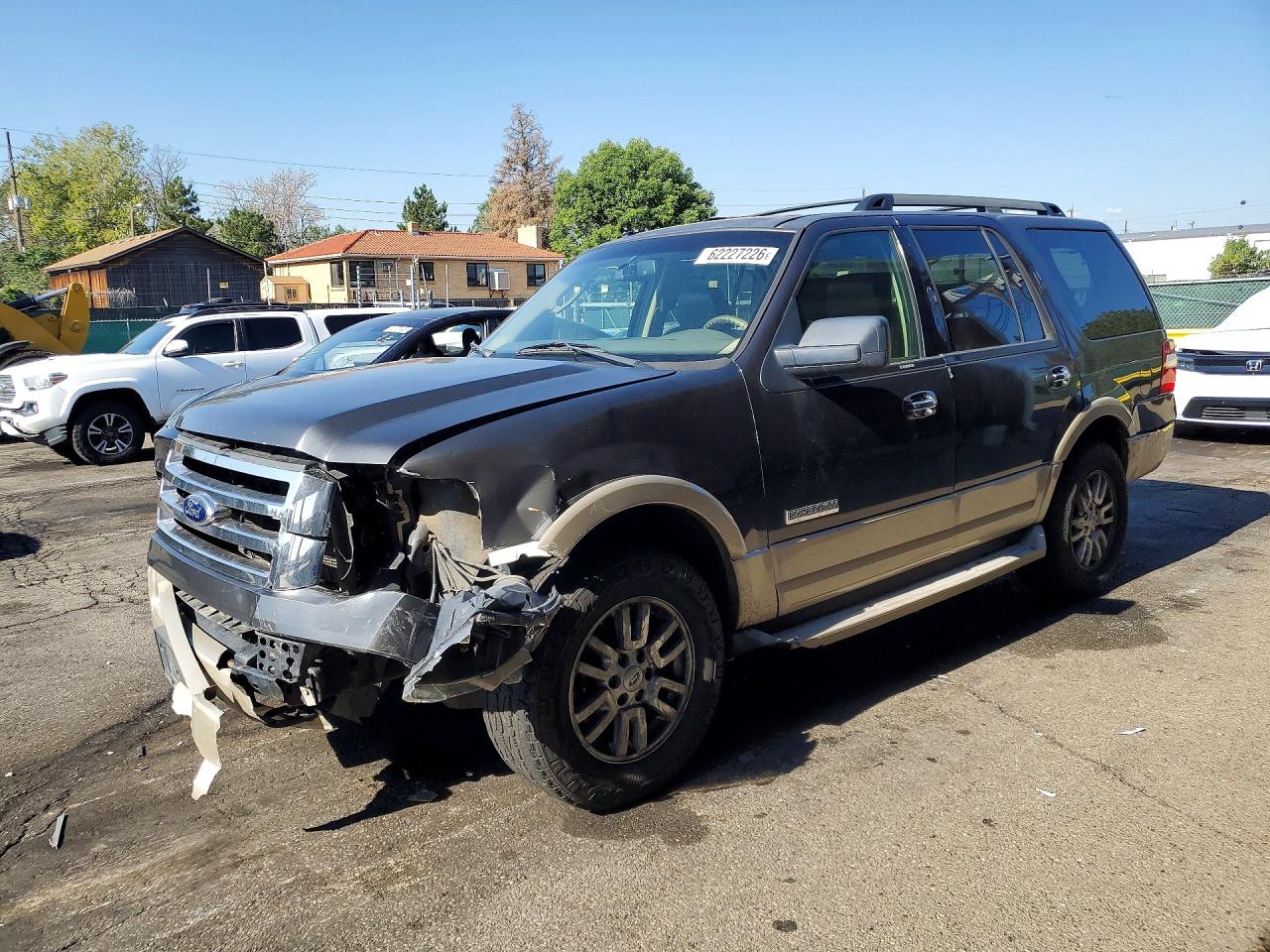 2007 Ford Expedition Eddie Bauer Серый vin: 1FMFU18527LA62282