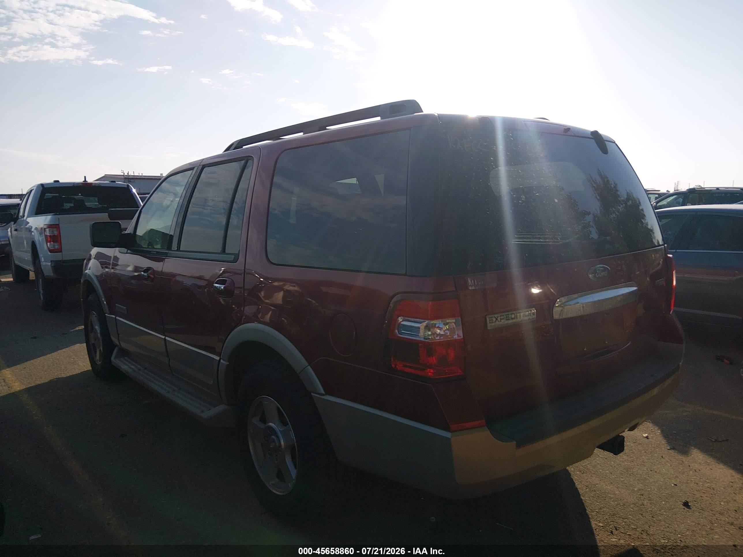2007 Ford Expedition Eddie Bauer Красный vin: 1FMFU18527LA64498