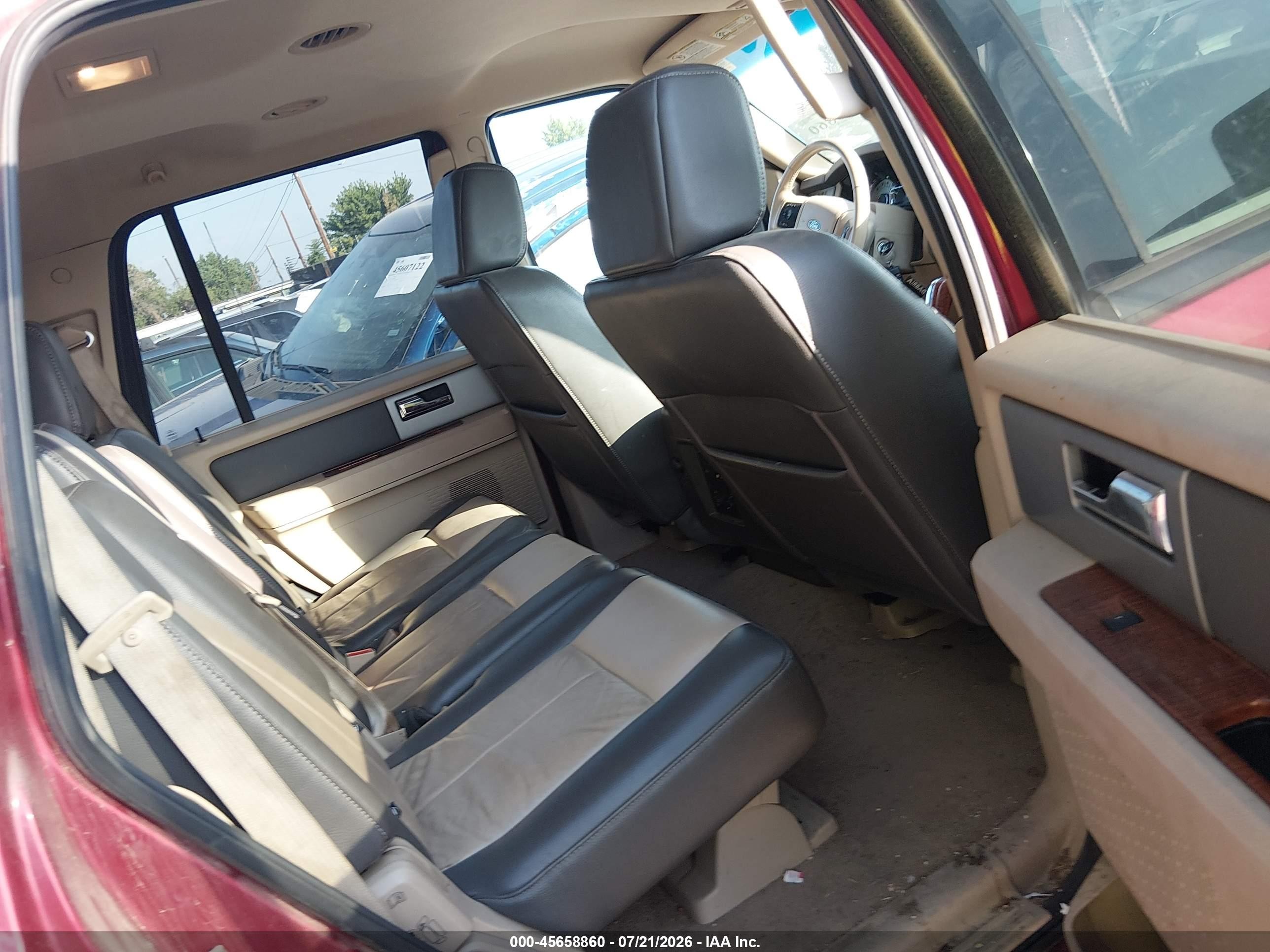 2007 Ford Expedition Eddie Bauer Красный vin: 1FMFU18527LA64498