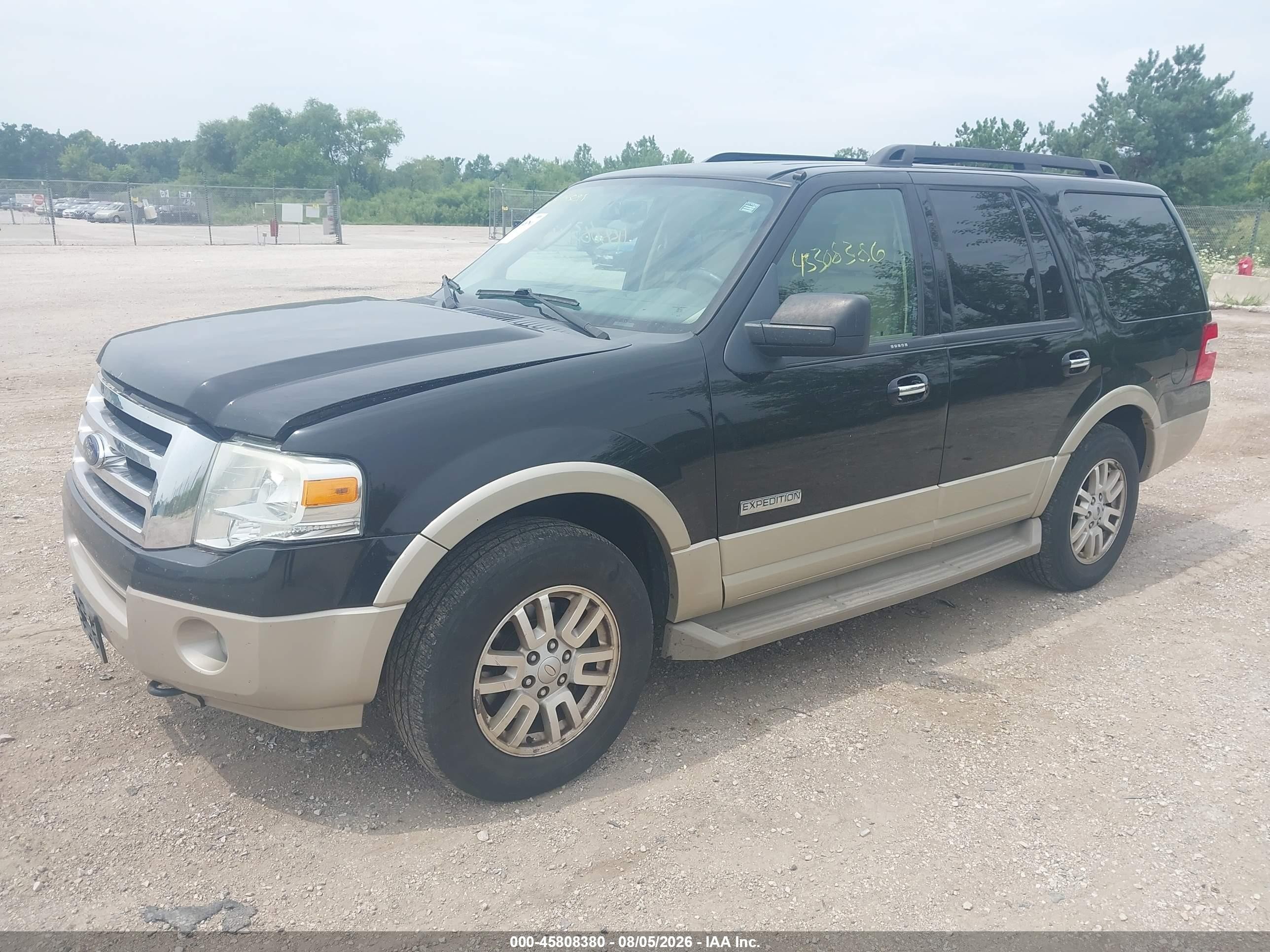 2008 Ford Expedition Eddie Bauer/king Ranch Dark Blue vin: 1FMFU18528LA69637