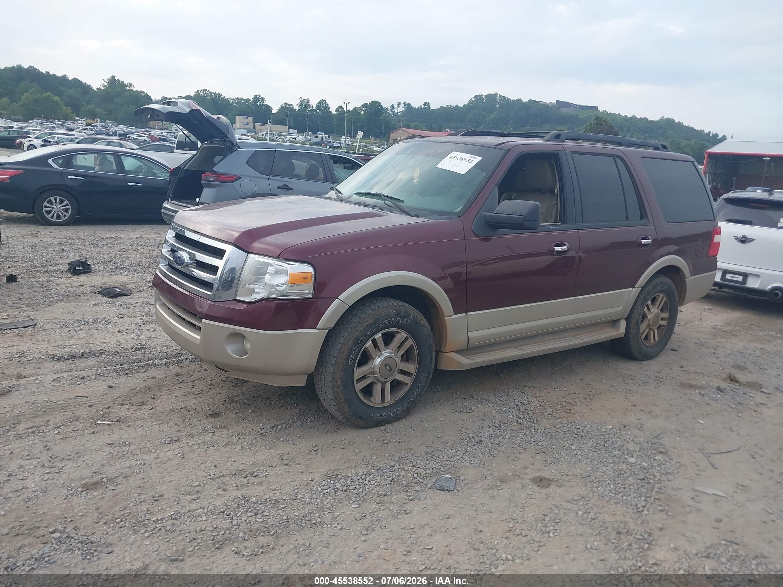 2009 Ford Expedition Eddie Bauer/king Ranch Бордовый vin: 1FMFU18529EA84662