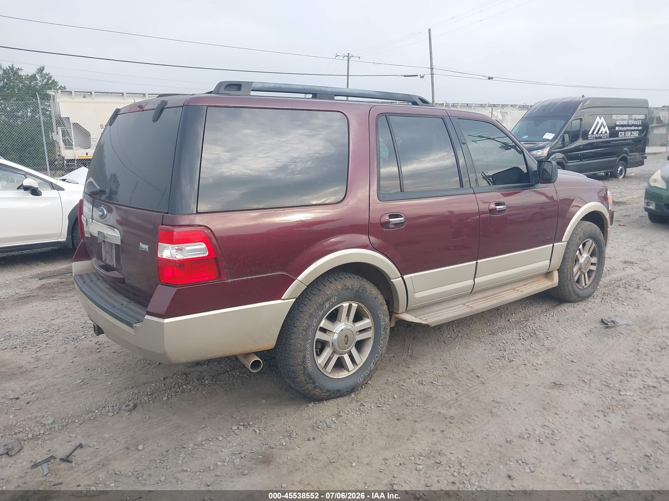 2009 Ford Expedition Eddie Bauer/king Ranch Бордовый vin: 1FMFU18529EA84662
