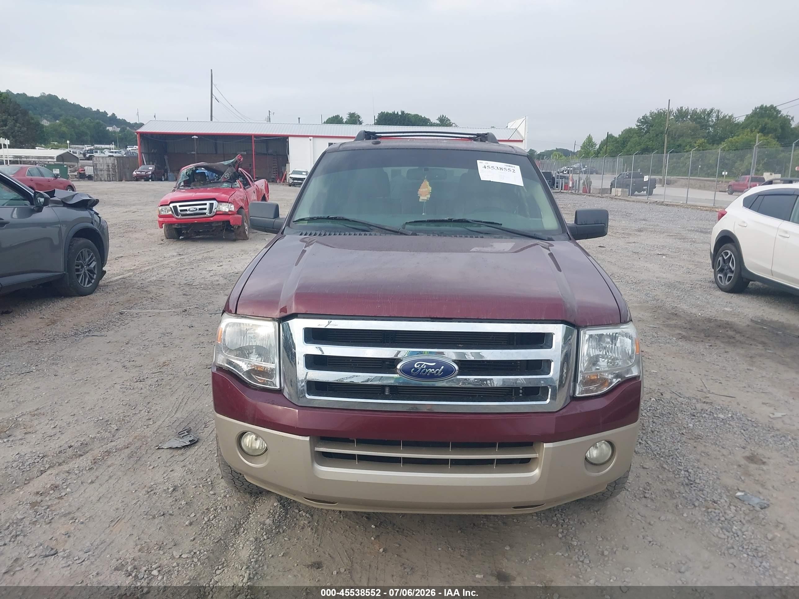 2009 Ford Expedition Eddie Bauer/king Ranch Бордовый vin: 1FMFU18529EA84662