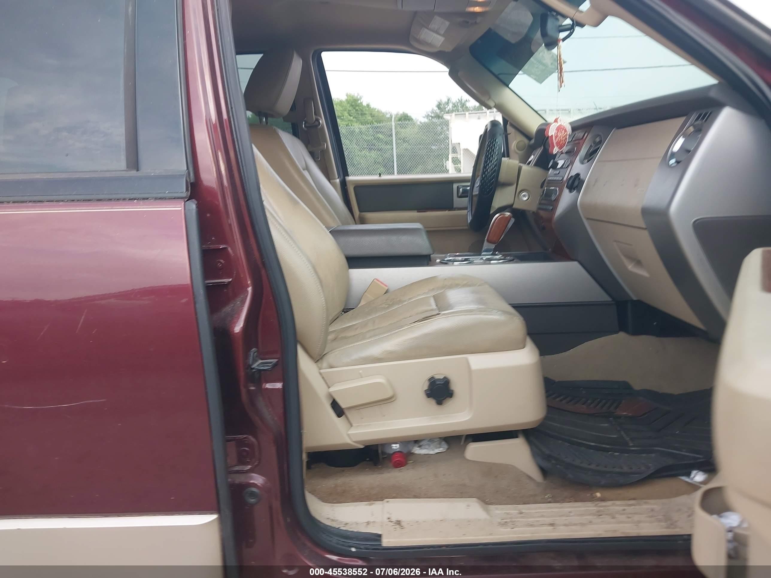 2009 Ford Expedition Eddie Bauer/king Ranch Бордовый vin: 1FMFU18529EA84662