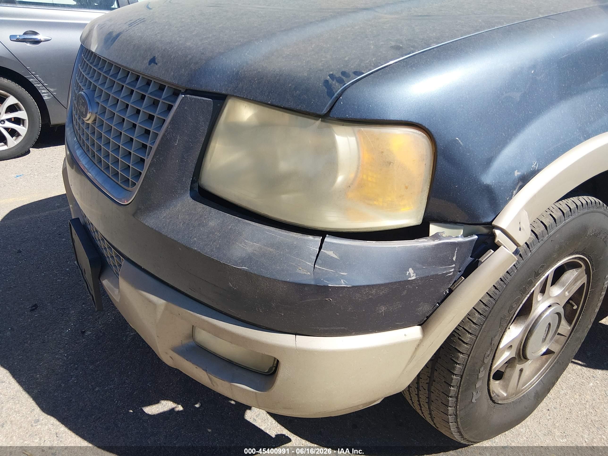 2005 Ford Expedition Eddie Bauer/king Ranch Blue vin: 1FMFU18535LA27876