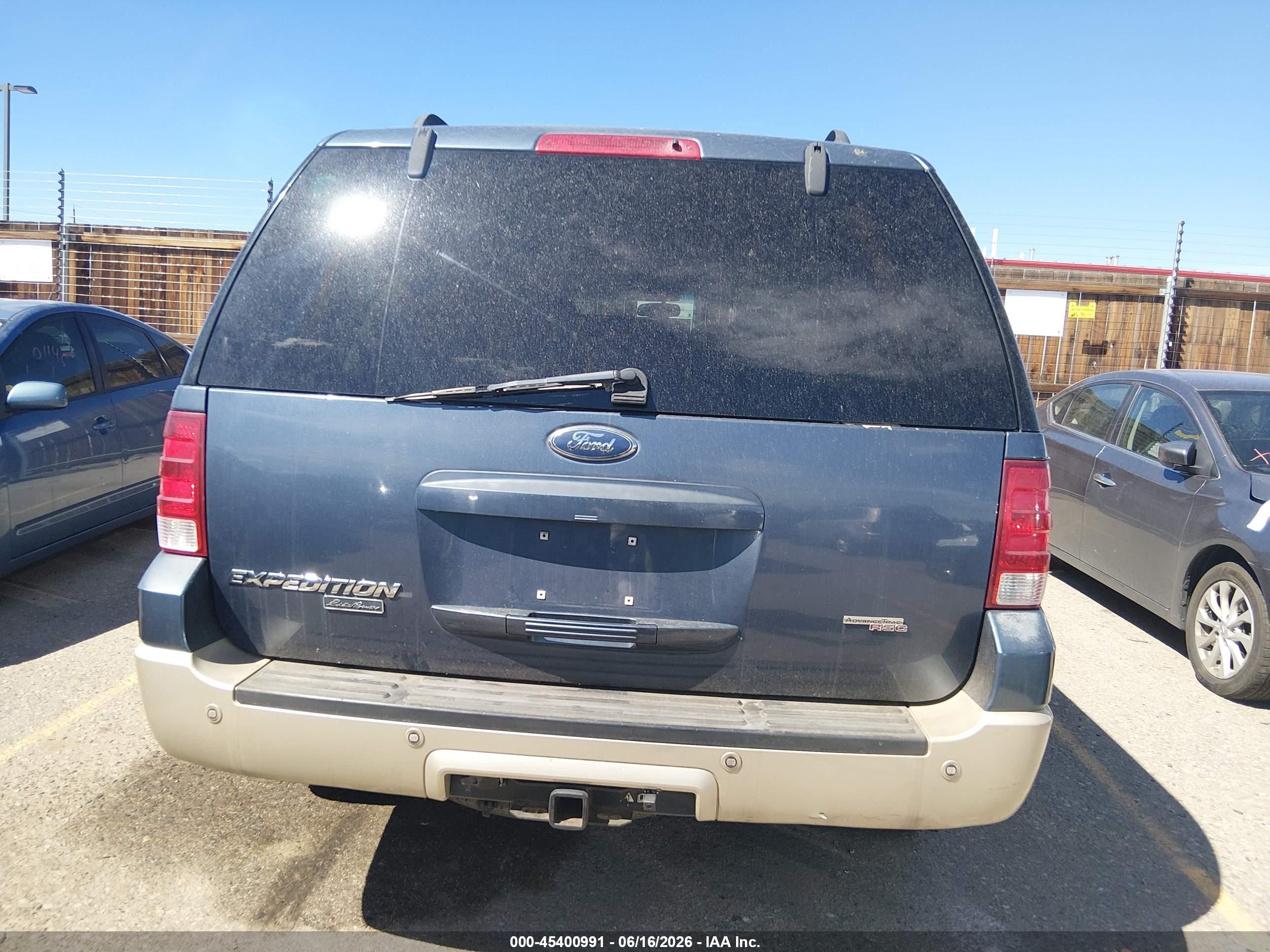 2005 Ford Expedition Eddie Bauer/king Ranch Blue vin: 1FMFU18535LA27876