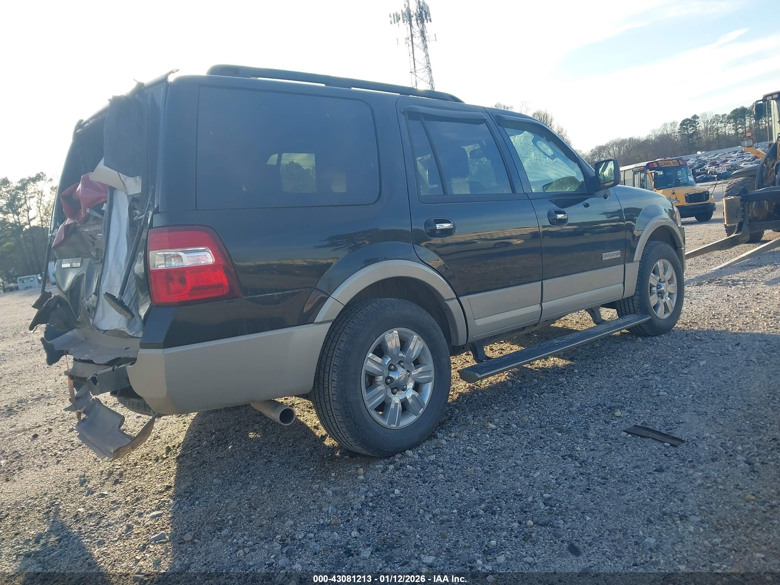 2008 Ford Expedition Eddie Bauer/king Ranch Black vin: 1FMFU18548LA29771