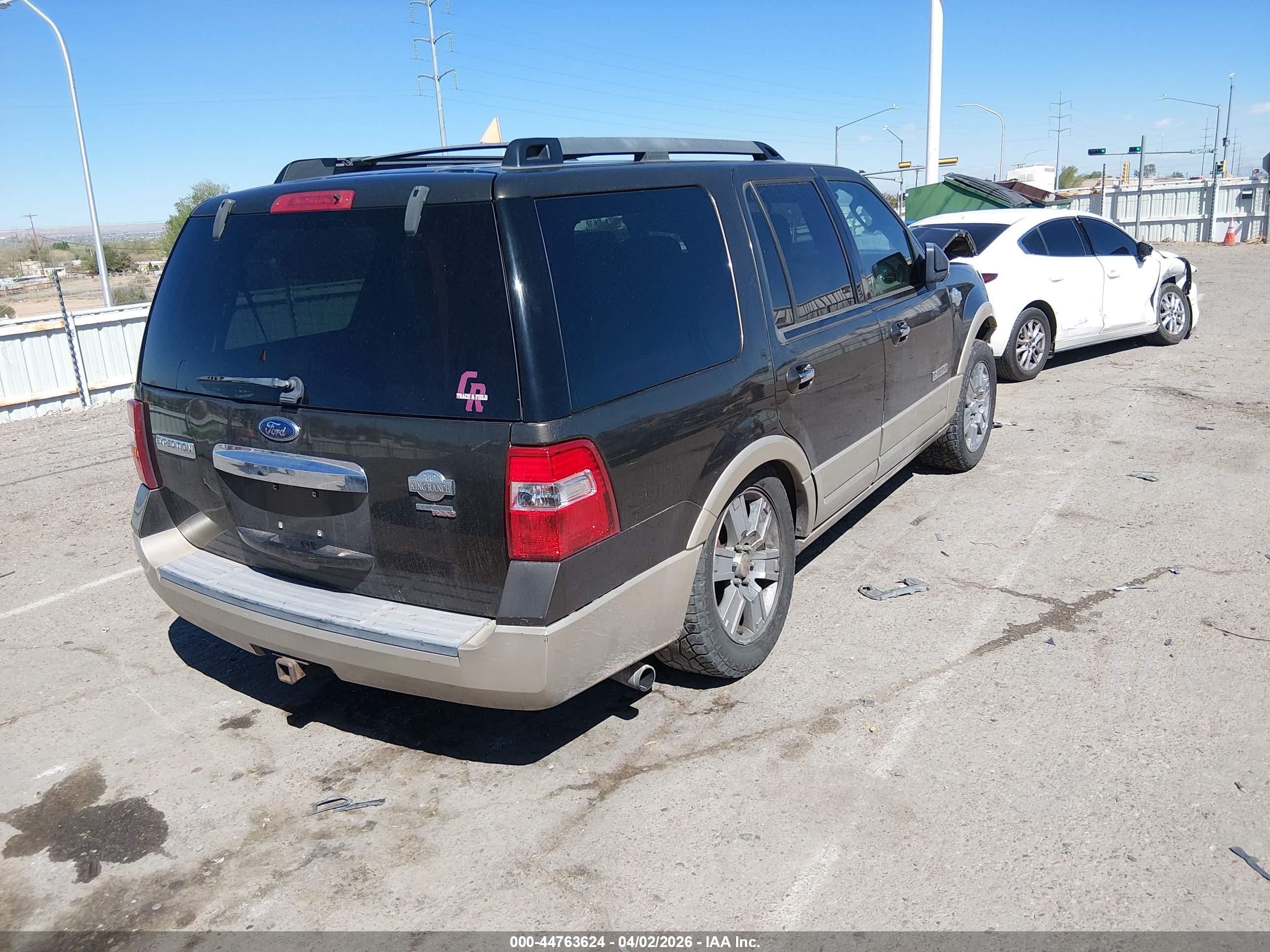 2008 Ford Expedition Eddie Bauer/king Ranch Brown vin: 1FMFU18548LA72569