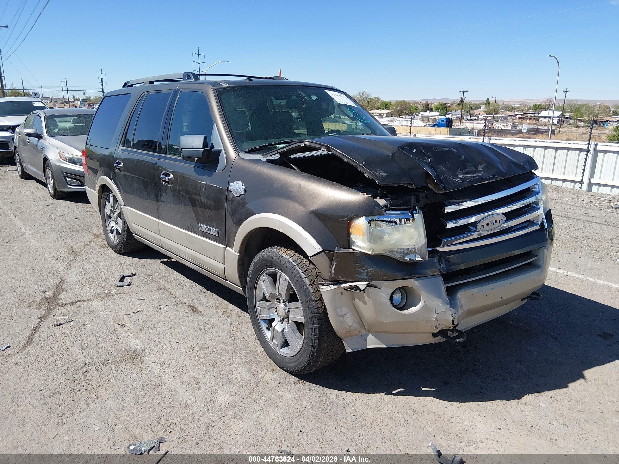 2008 Ford Expedition Eddie Bauer/king Ranch Brown vin: 1FMFU18548LA72569