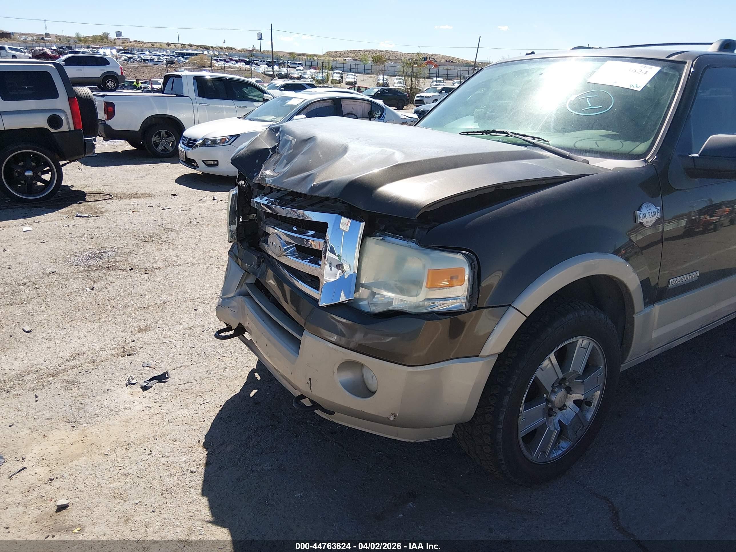 2008 Ford Expedition Eddie Bauer/king Ranch Brown vin: 1FMFU18548LA72569