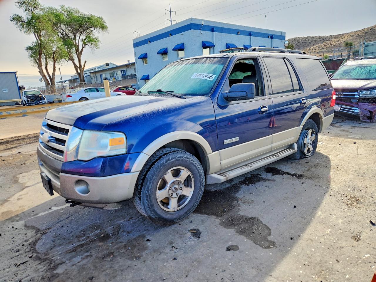 2007 Ford Expedition Eddie Bauer Blue vin: 1FMFU18557LA42804