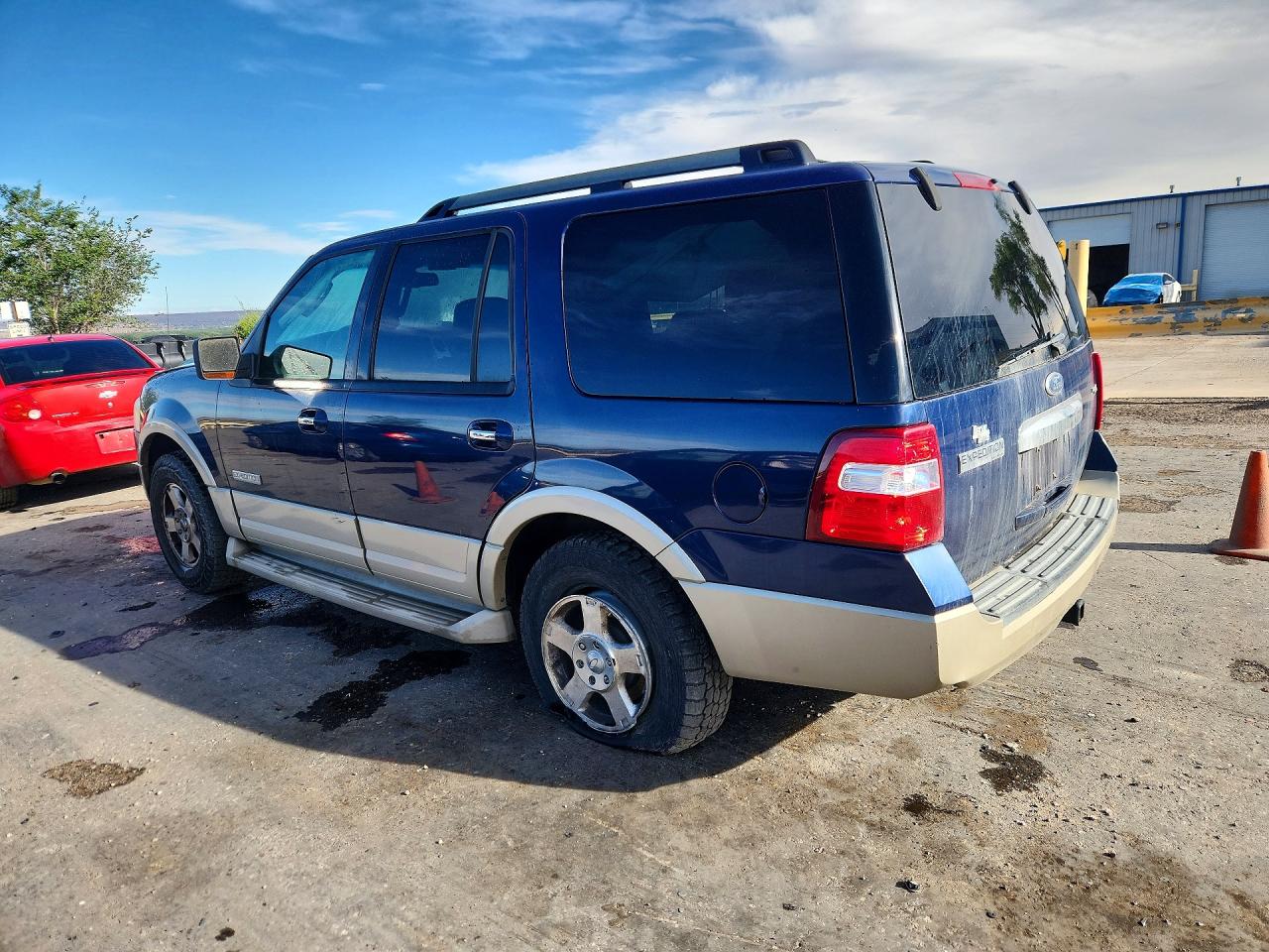 2007 Ford Expedition Eddie Bauer Blue vin: 1FMFU18557LA42804