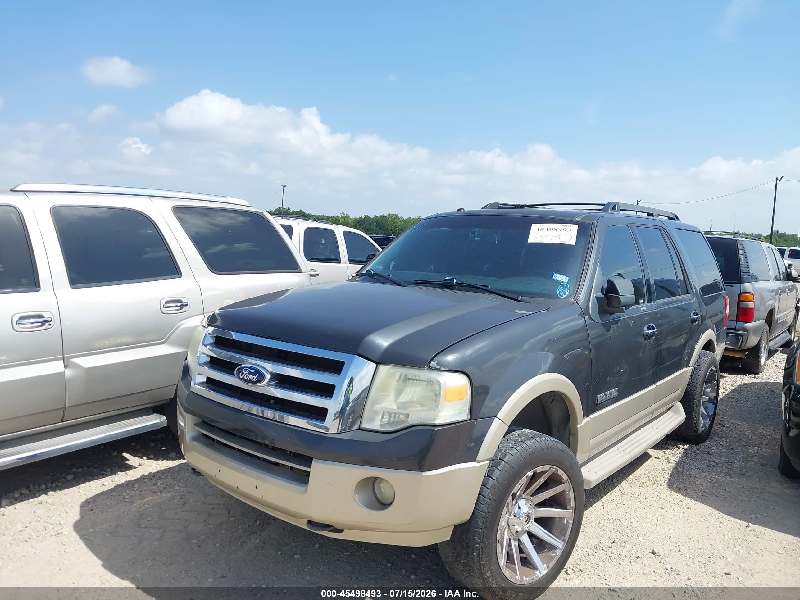 2007 Ford Expedition Eddie Bauer Gray vin: 1FMFU18557LA58114